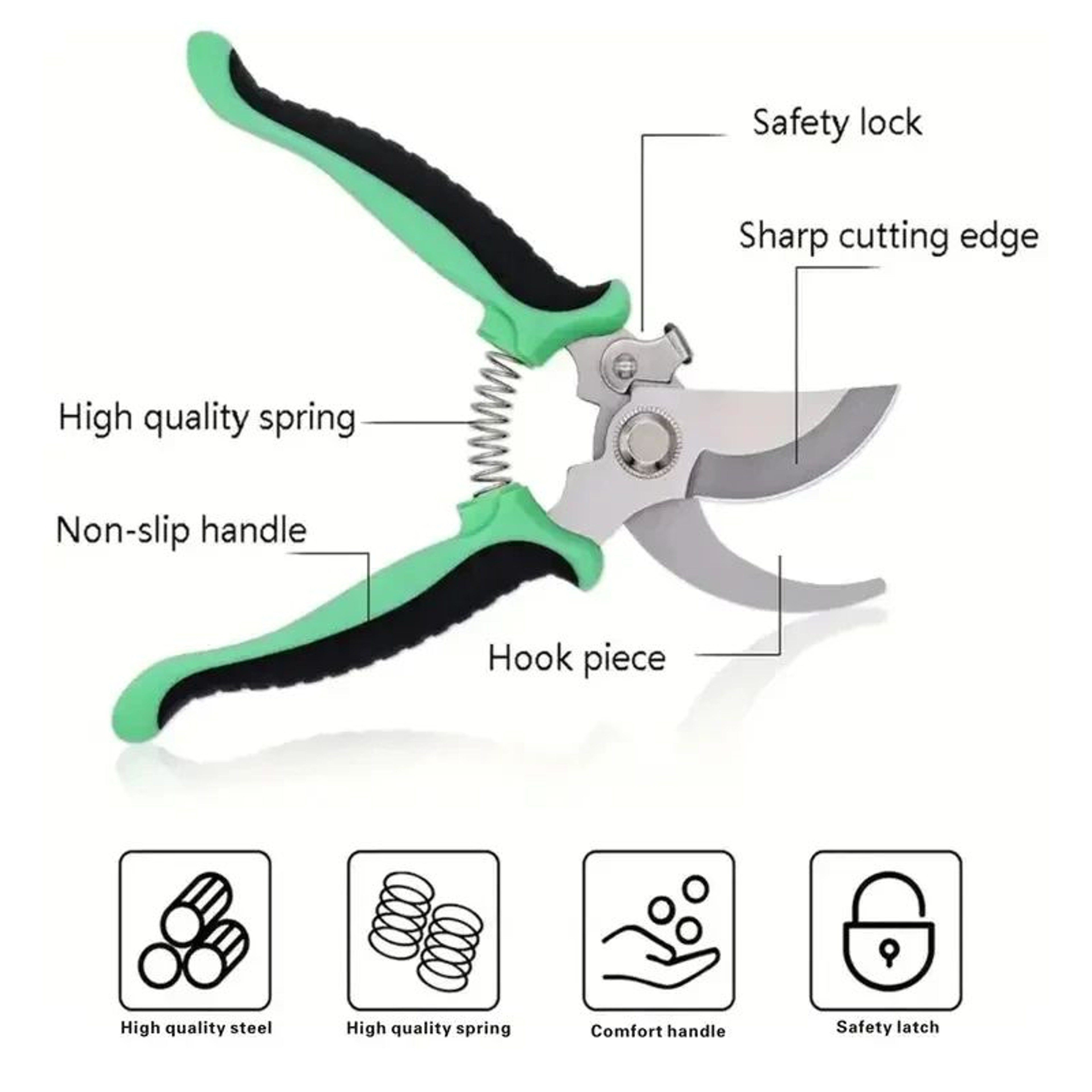 Precision Bird Beak Pruning Scissors  Stainless Steel Garden Pruning Shears For Effortless Cutting 4