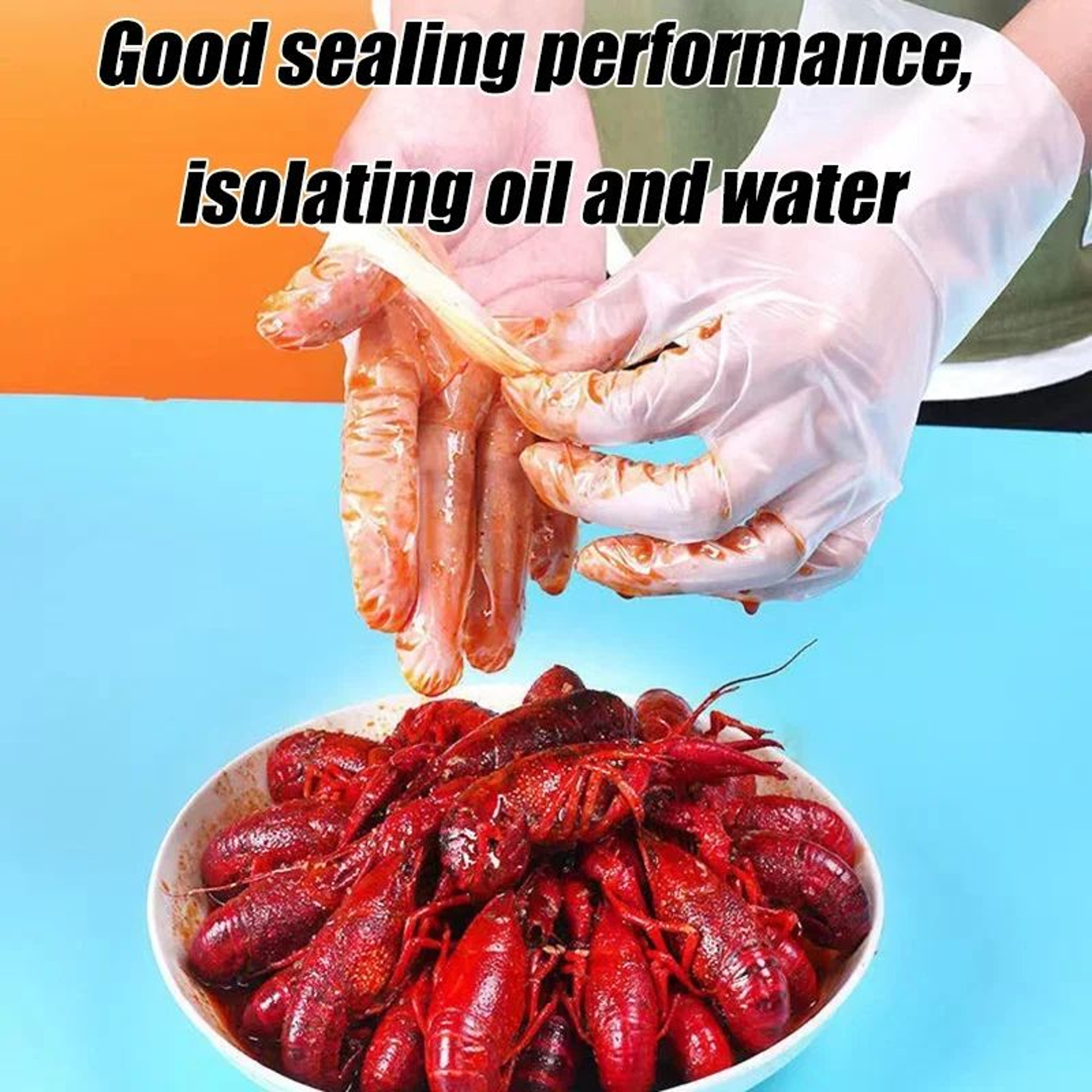 Disposable TPE Gloves  Latex Free Powder Free FoodSafe MultiUse Cleaning Gloves 2