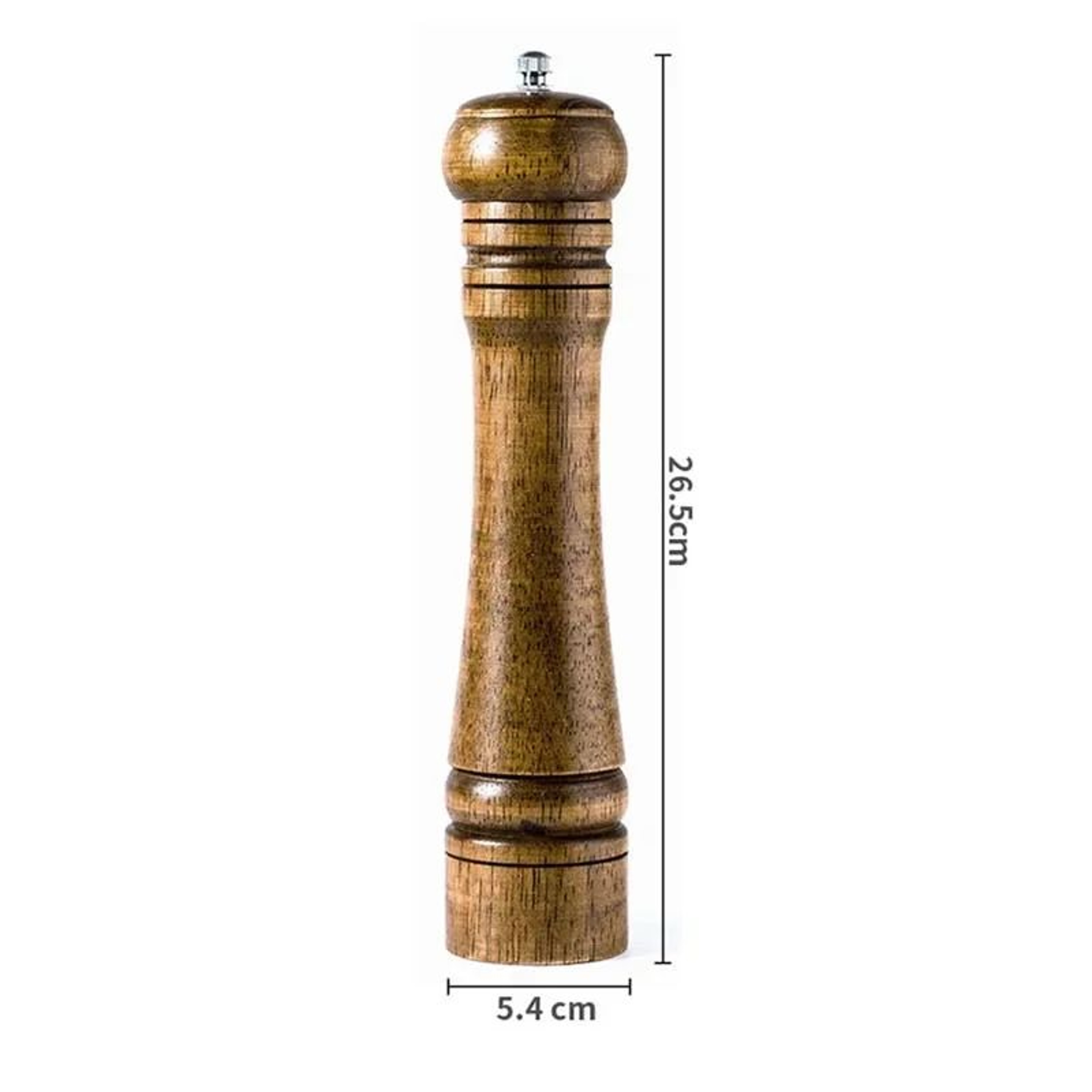 Premium Wood Pepper Grinder Set  Adjustable Salt And Pepper Mill With Ceramic Core 8