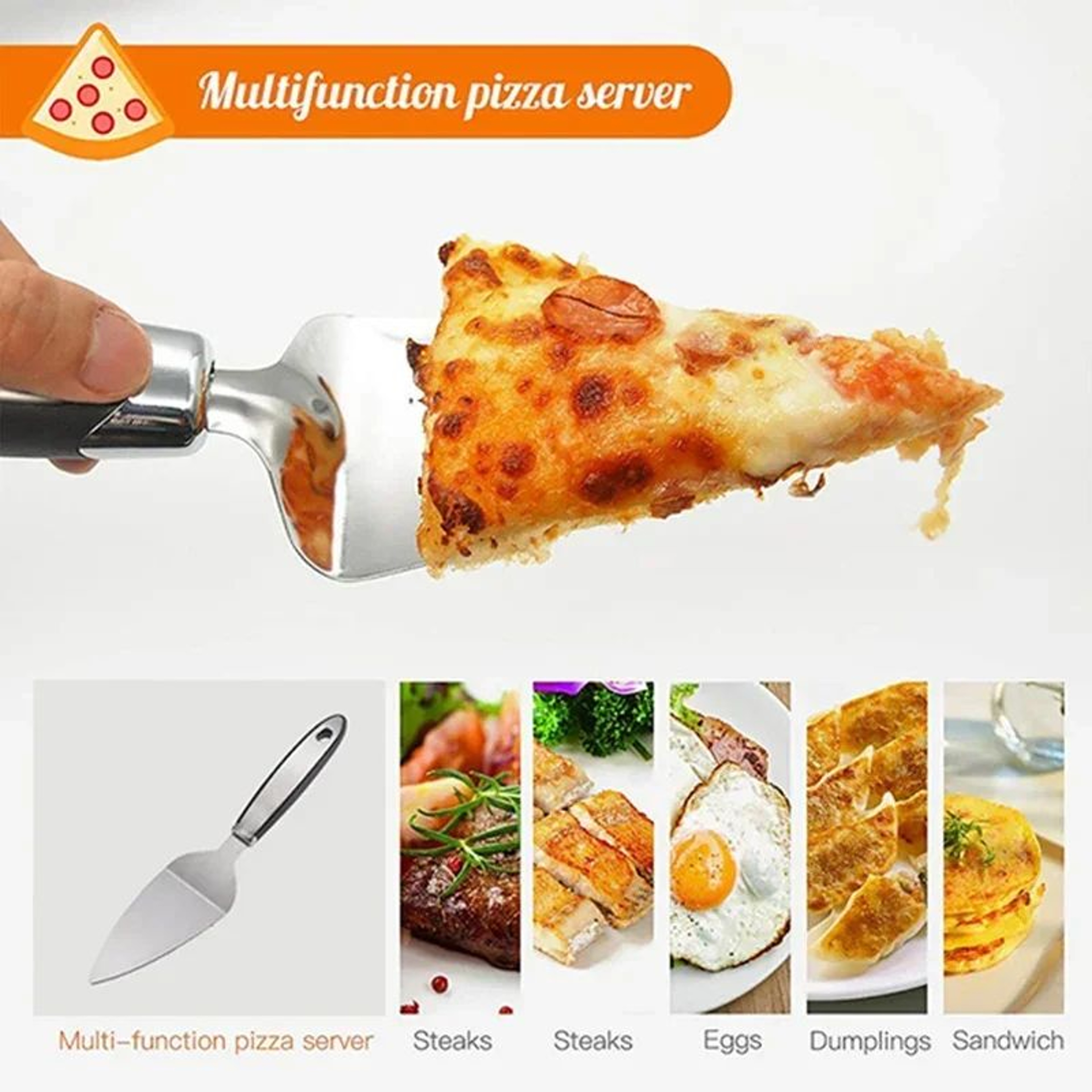 Stainless Steel Pizza Cutter Wheel  HeavyDuty Dough  Pastry Slicer 4