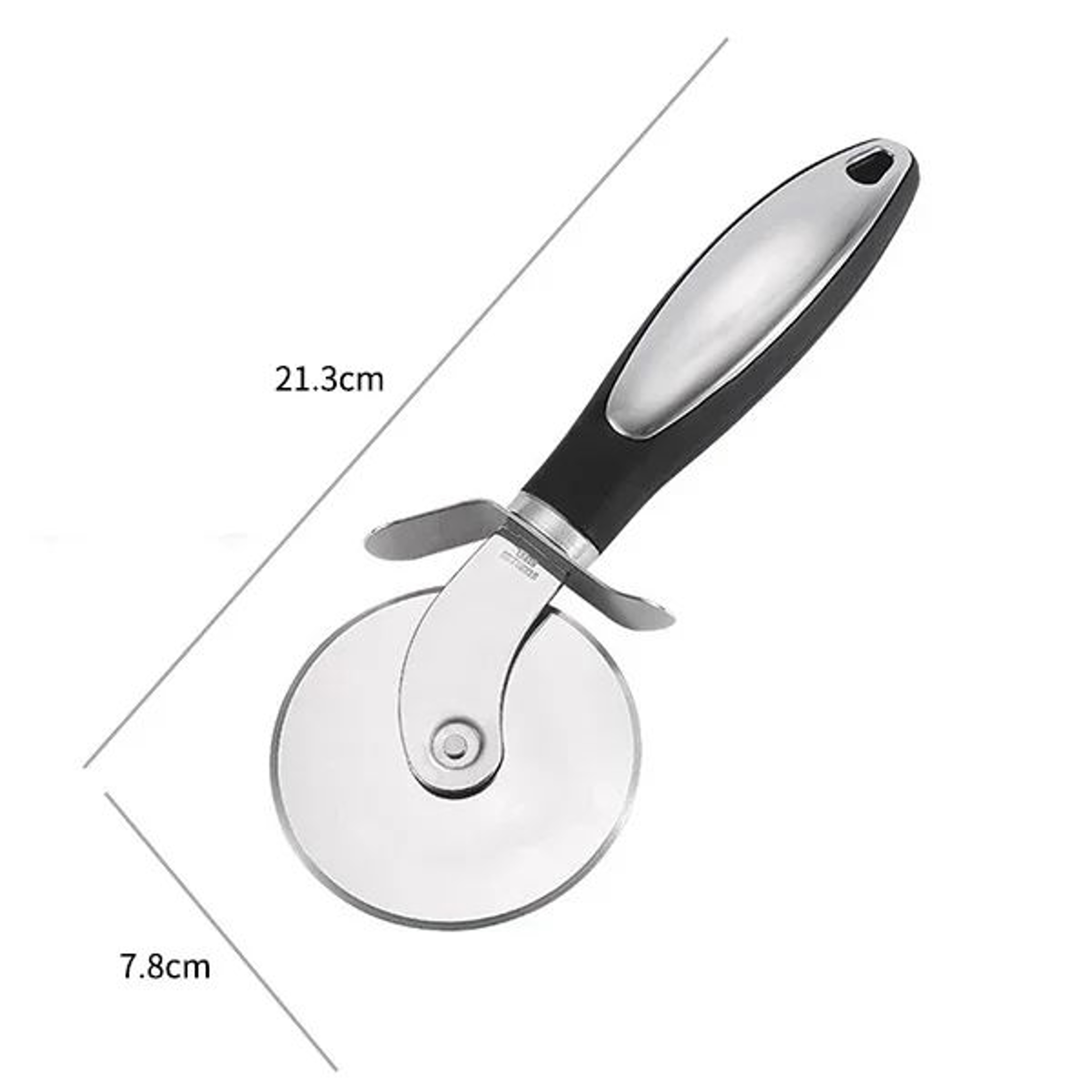 Stainless Steel Pizza Cutter Wheel  HeavyDuty Dough  Pastry Slicer 7