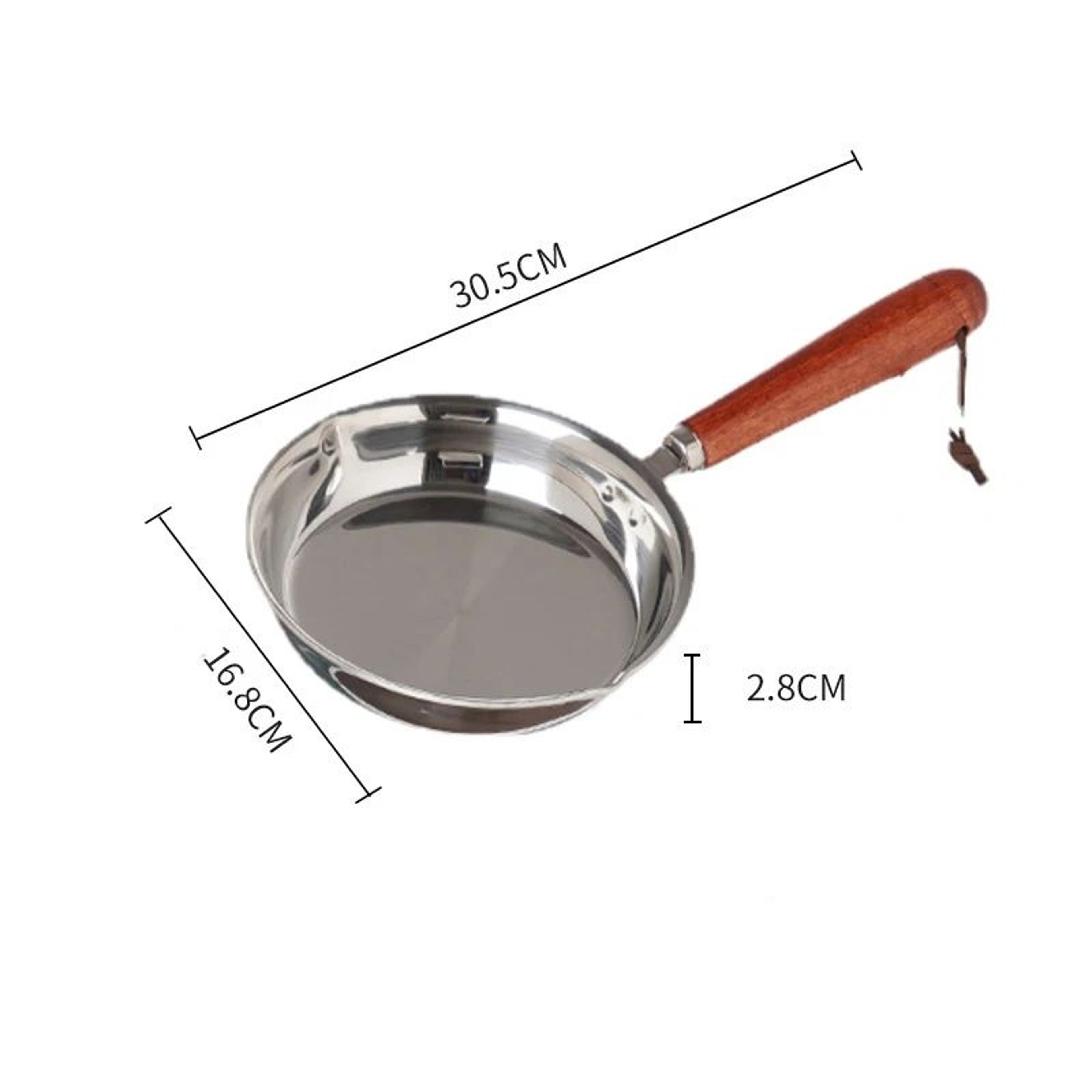 Mini Stainless Steel Frying Pan  316 Steel Small Egg Pan For Compact Cooking 7