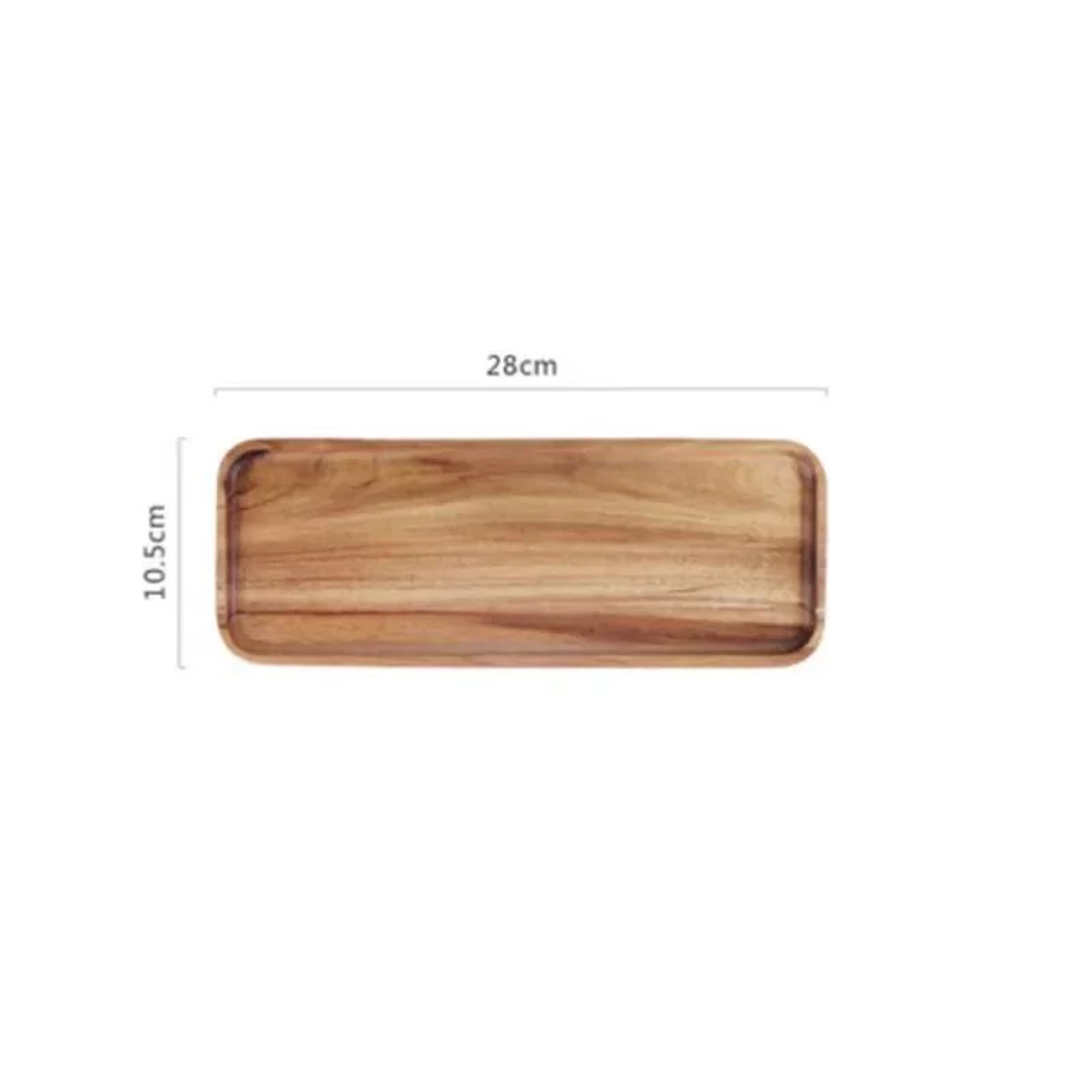 Elegant Acacia Wood Serving Tray For Coffee Tea  Snacks 7