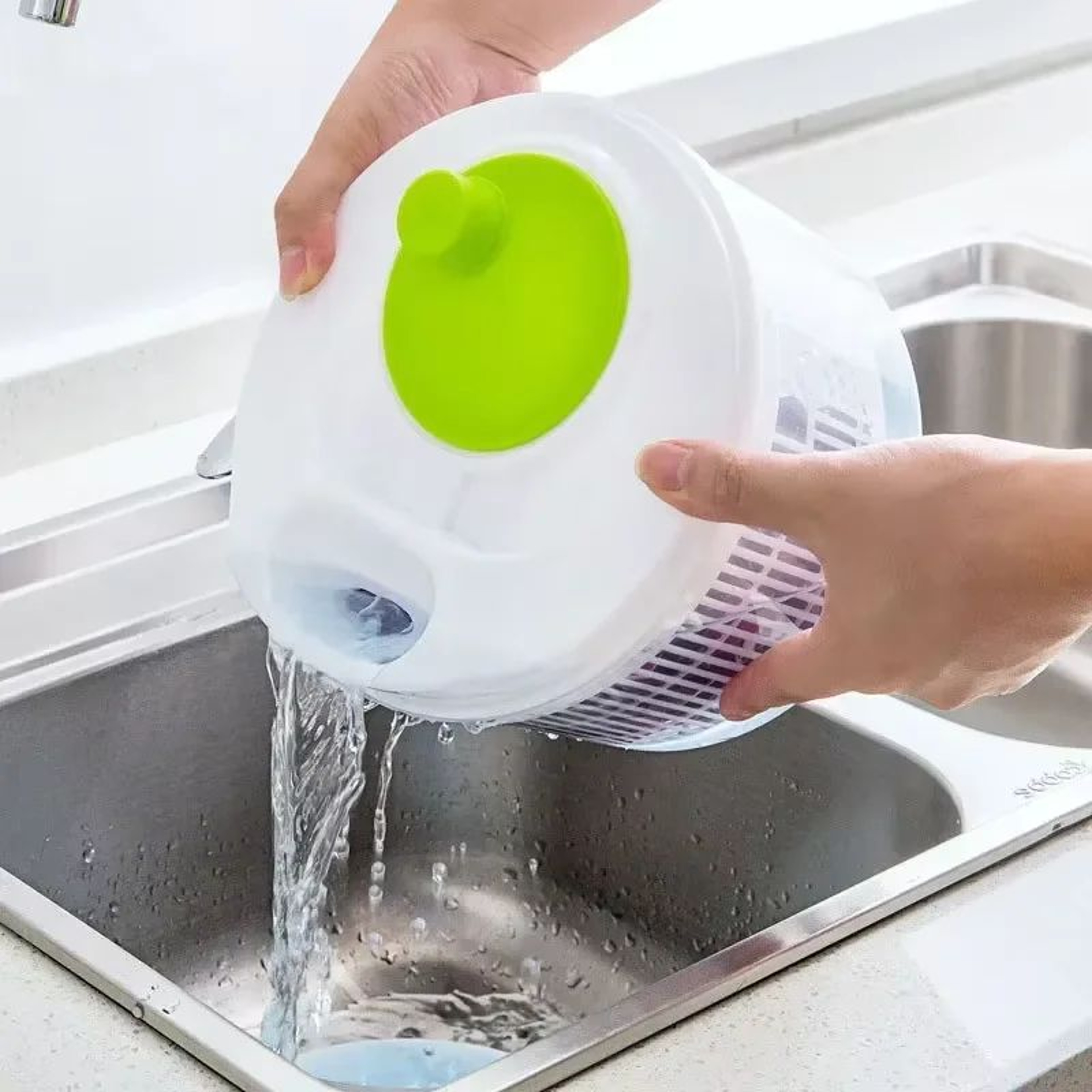 FreshSpin Salad Spinner Vegetable Washer  Lettuce Dryer 0