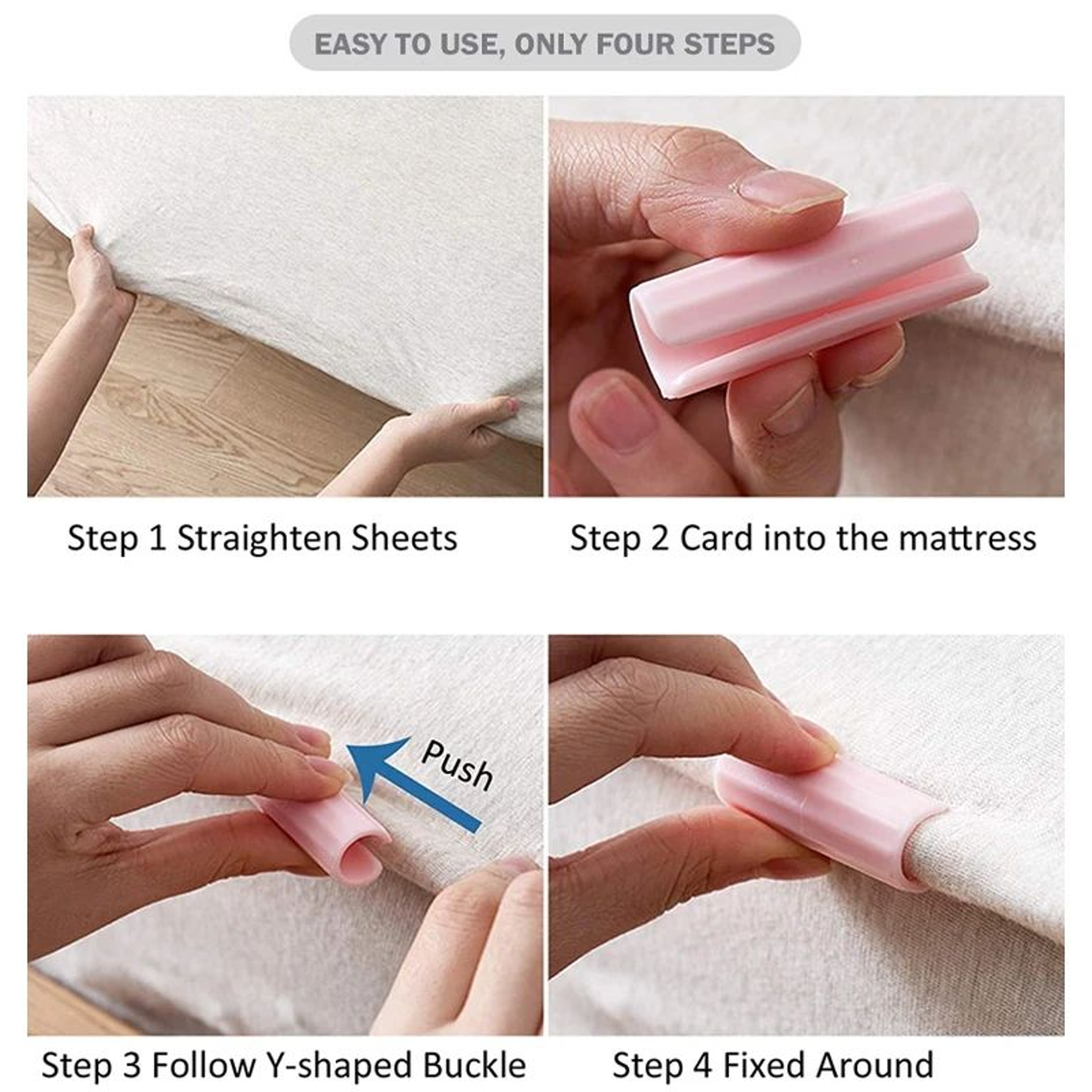 12Piece Bed Sheet Clips Set  NonSlip Sheet Holder Clips For Sheets Quilts  Mattress Covers 2