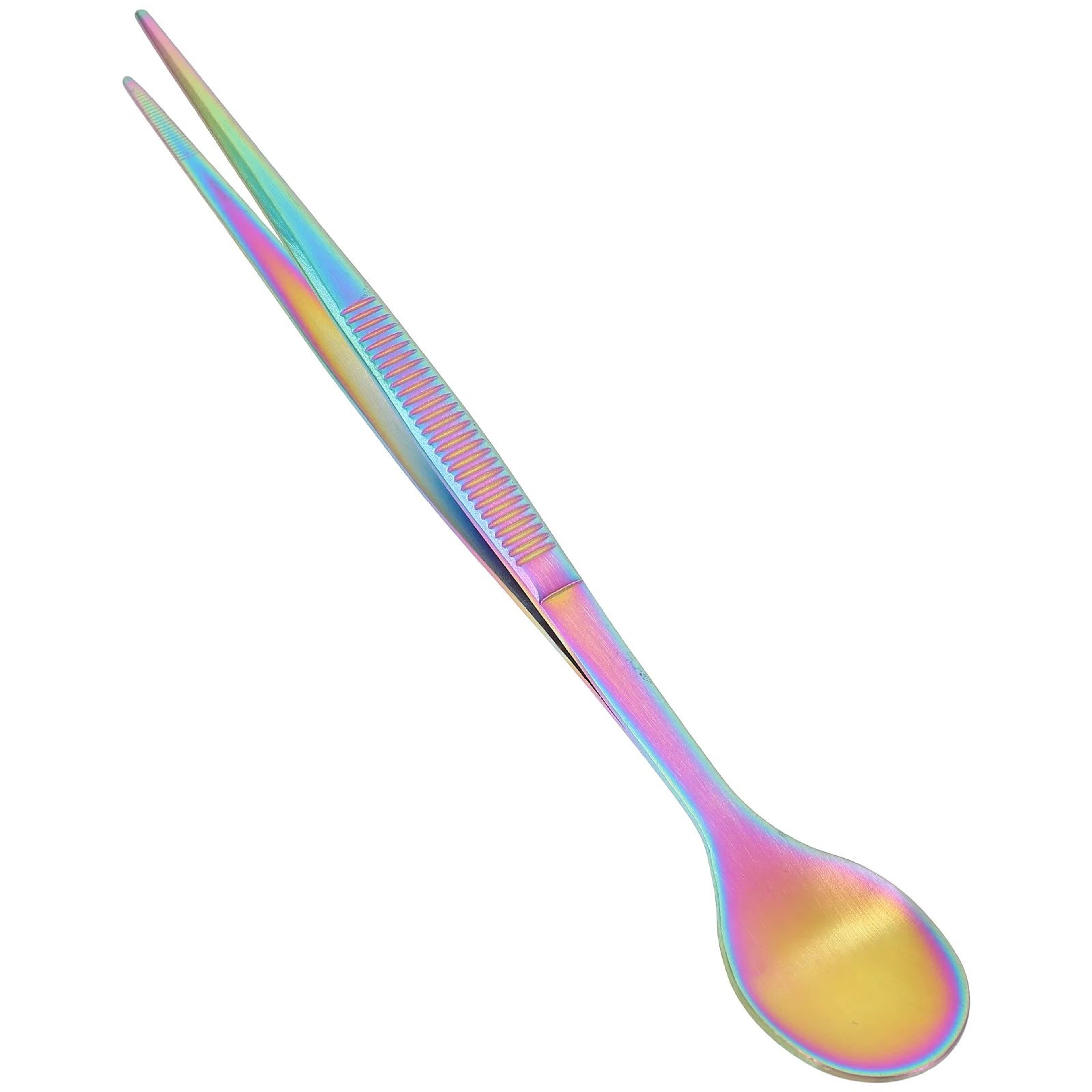 Precision Chef Plating Tweezers  Stainless Steel Tasting Spoon Set 1