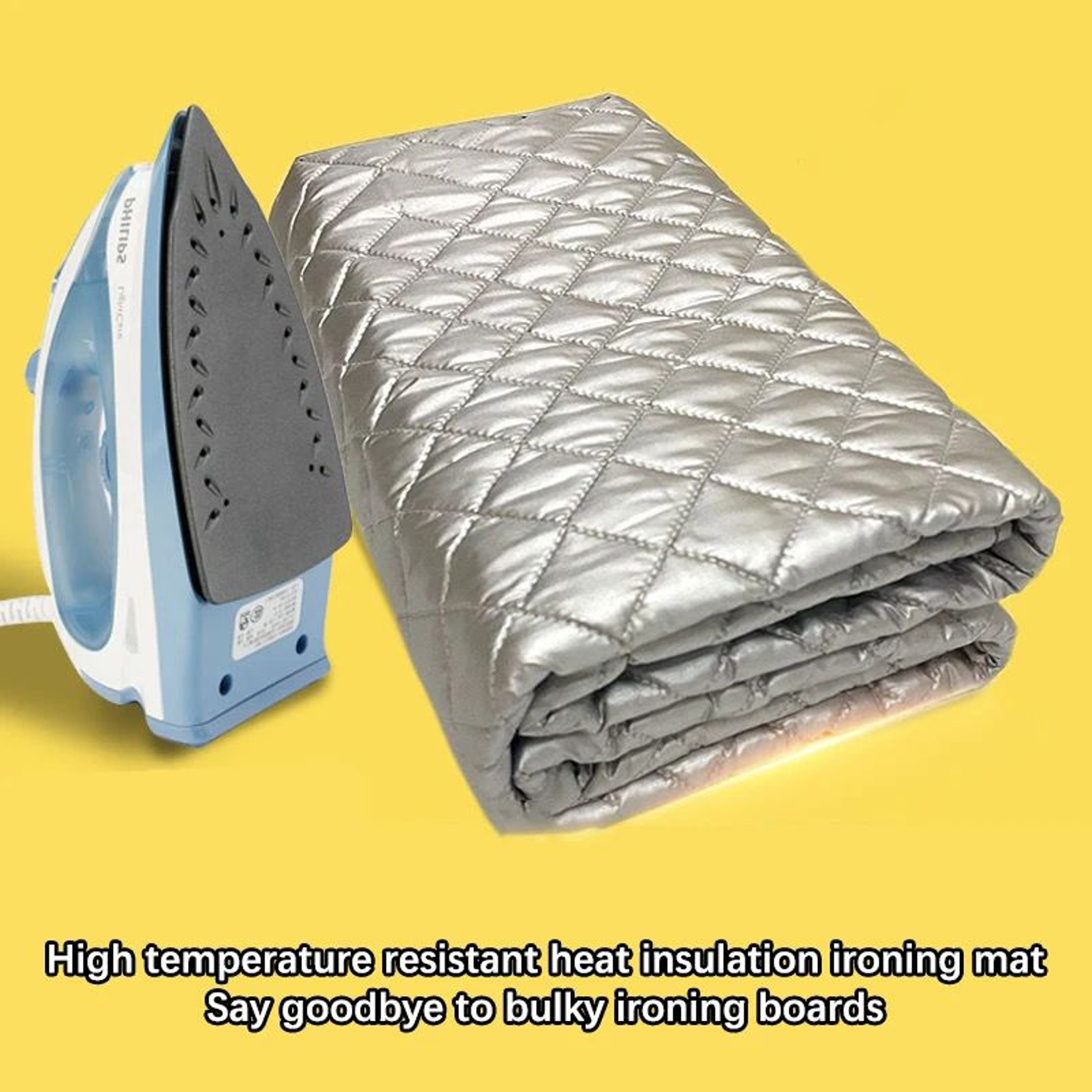 Portable Ironing Mat For Table Top  Foldable Heat Resistant Ironing Board Alternative 3