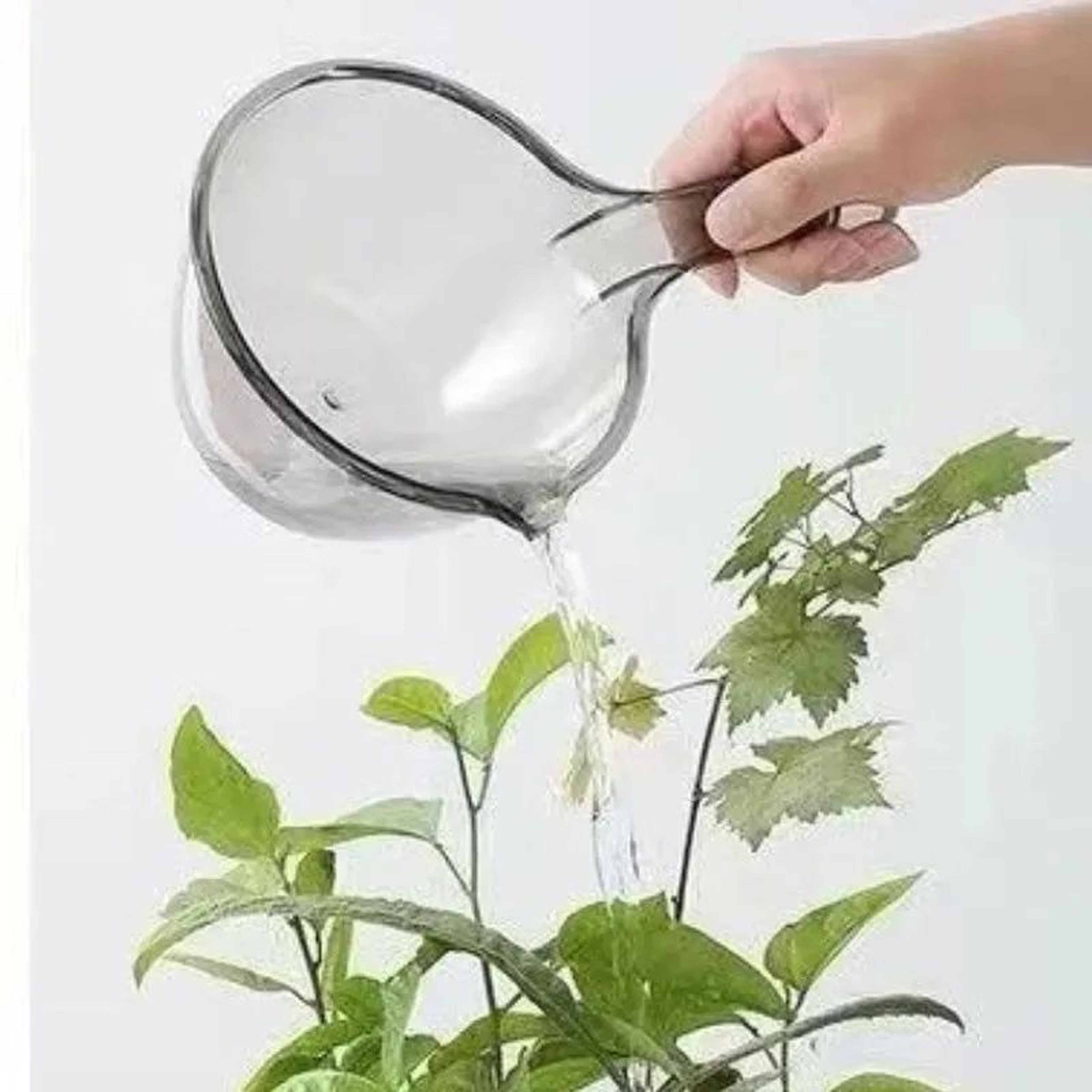 ClearFlow Plastic Water Ladle With Long Handle  Transparent MultiUse Kitchen  Bath Scoop 0