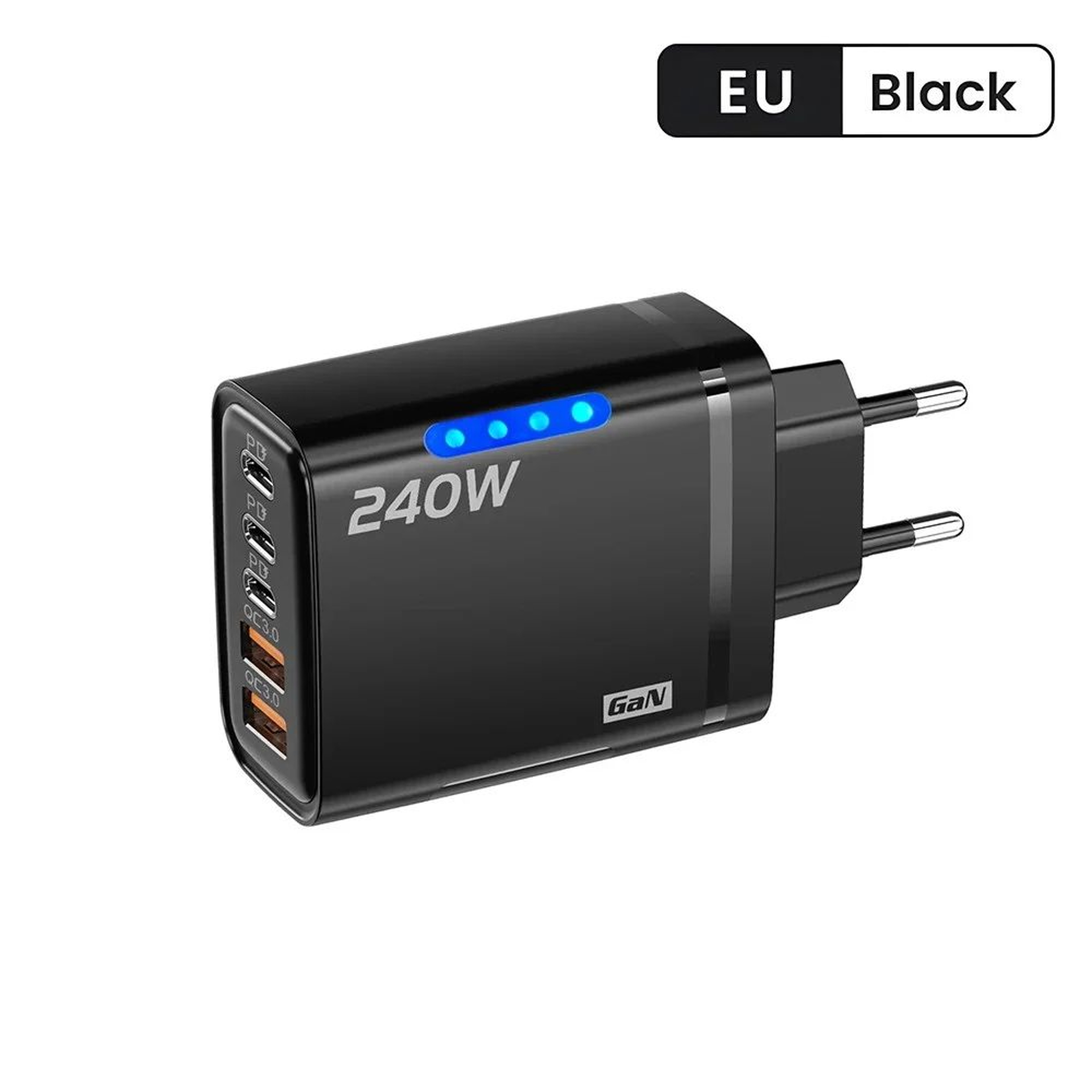 240W GaN USBC Fast Charger  5Port Multi Device Power Hub 8