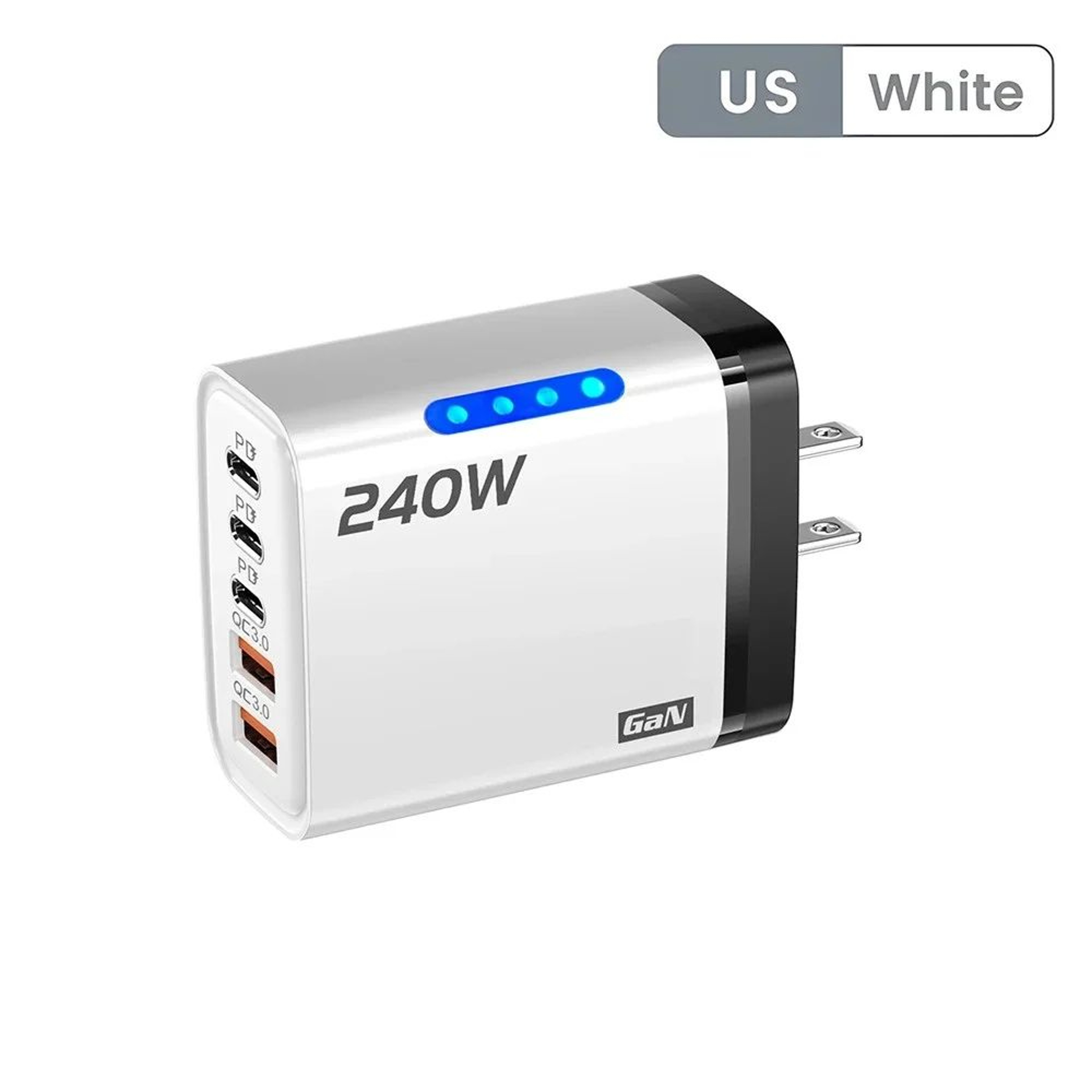240W GaN USBC Fast Charger  5Port Multi Device Power Hub 11
