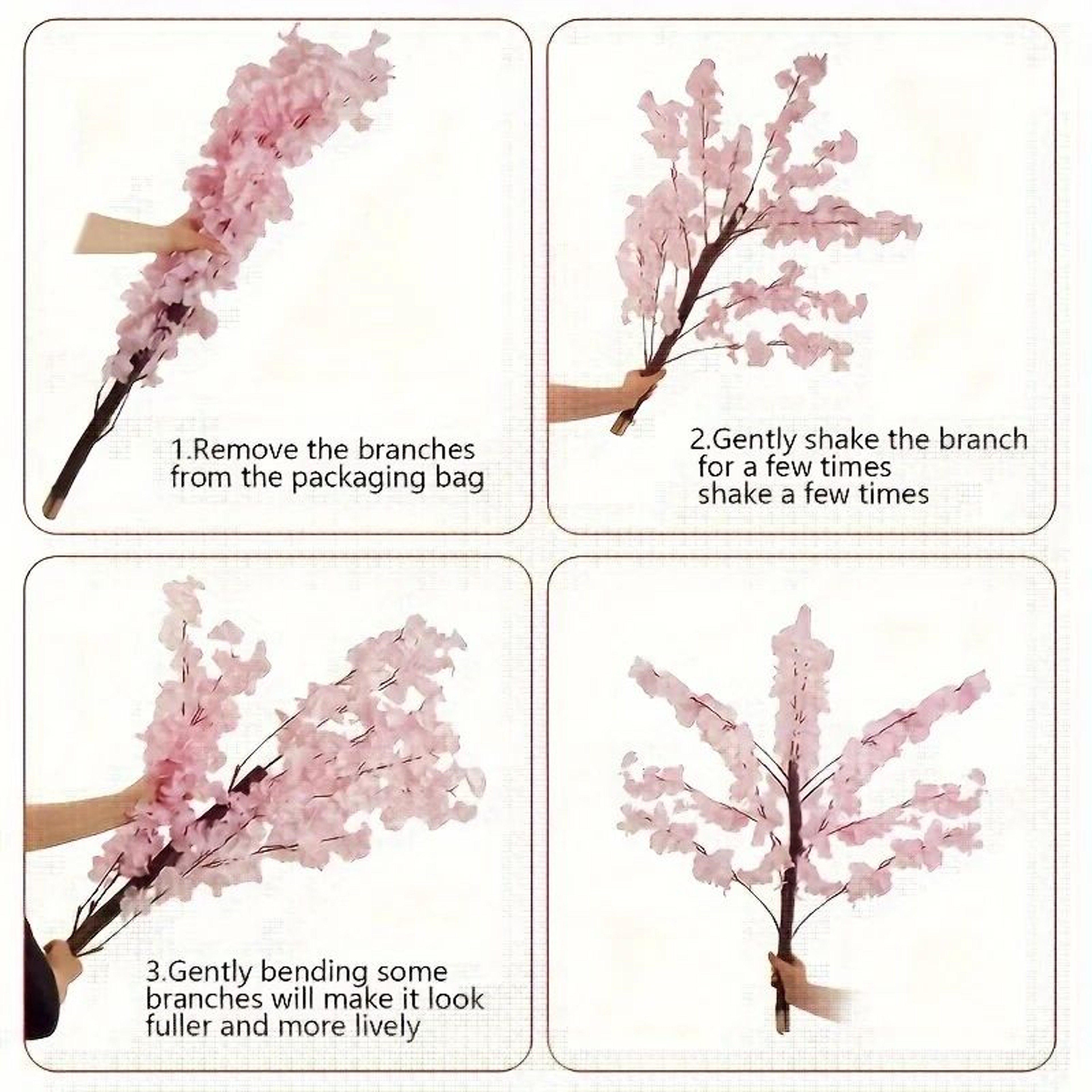 Elegant Pink Cherry Blossom Tree For Indoor  Event Decor 4