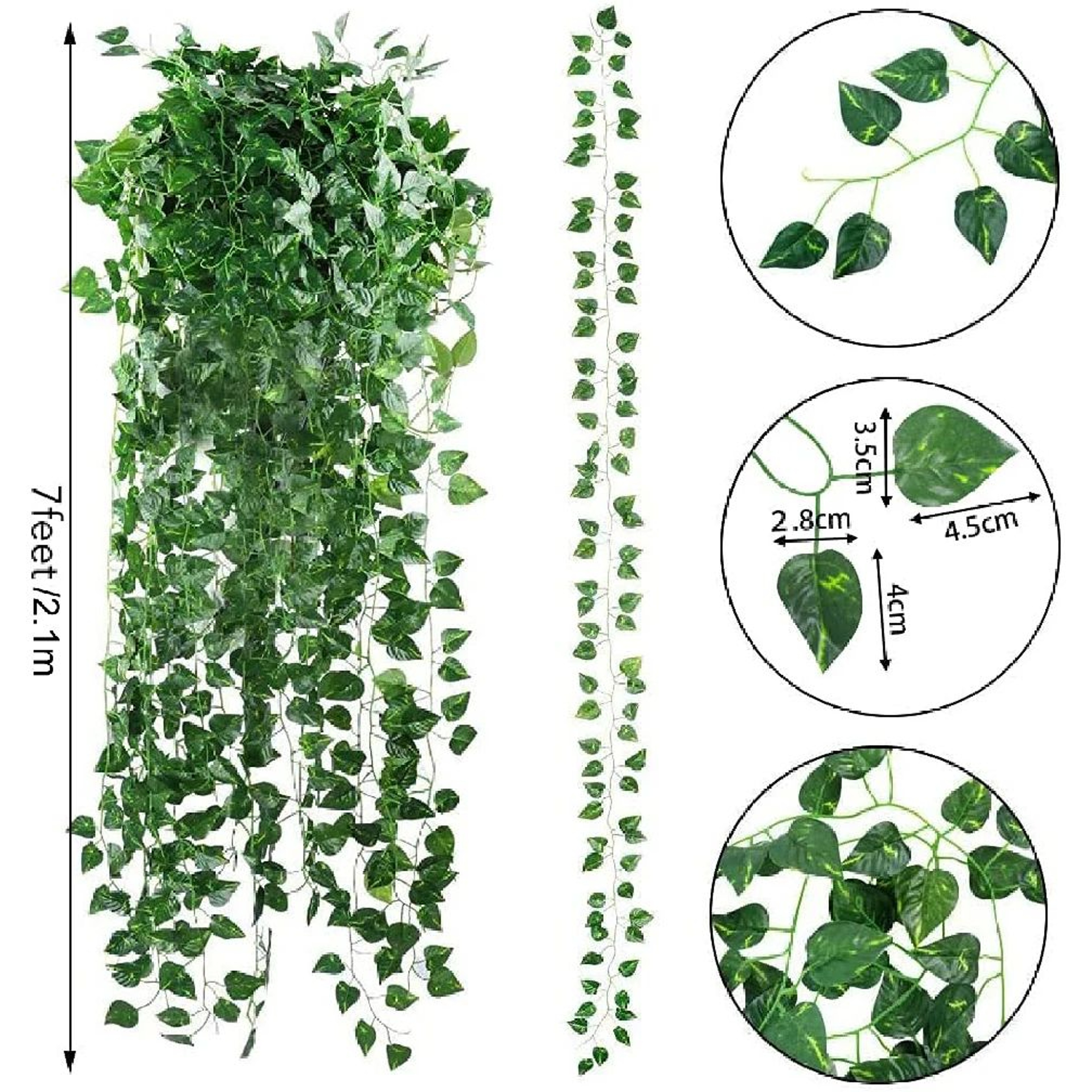 LushFlow Artificial Ivy Garland Vines For Home  Wedding Decor 5