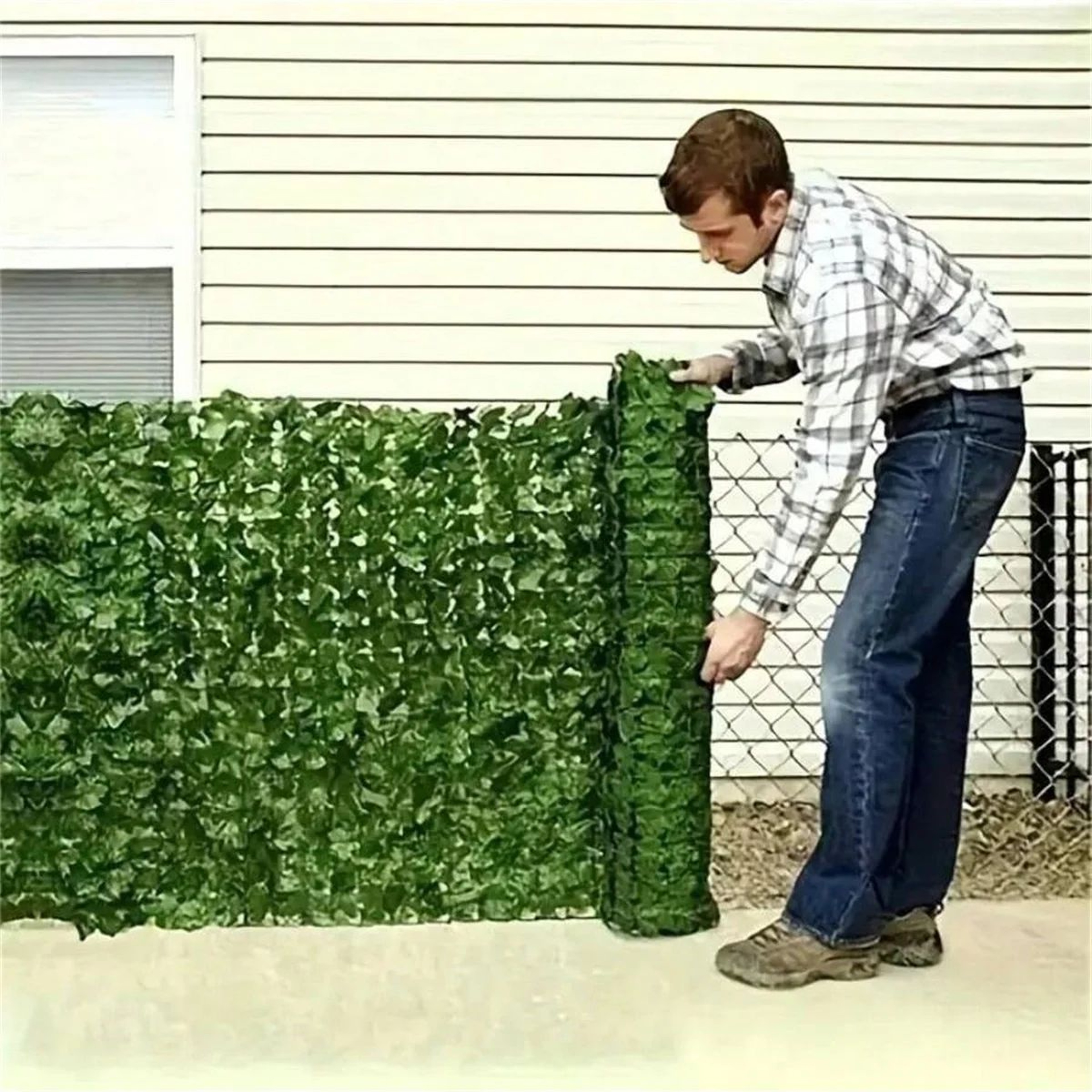 GardenGlow Artificial Ivy Privacy Fence Outdoor Privacy Screen Panel 0
