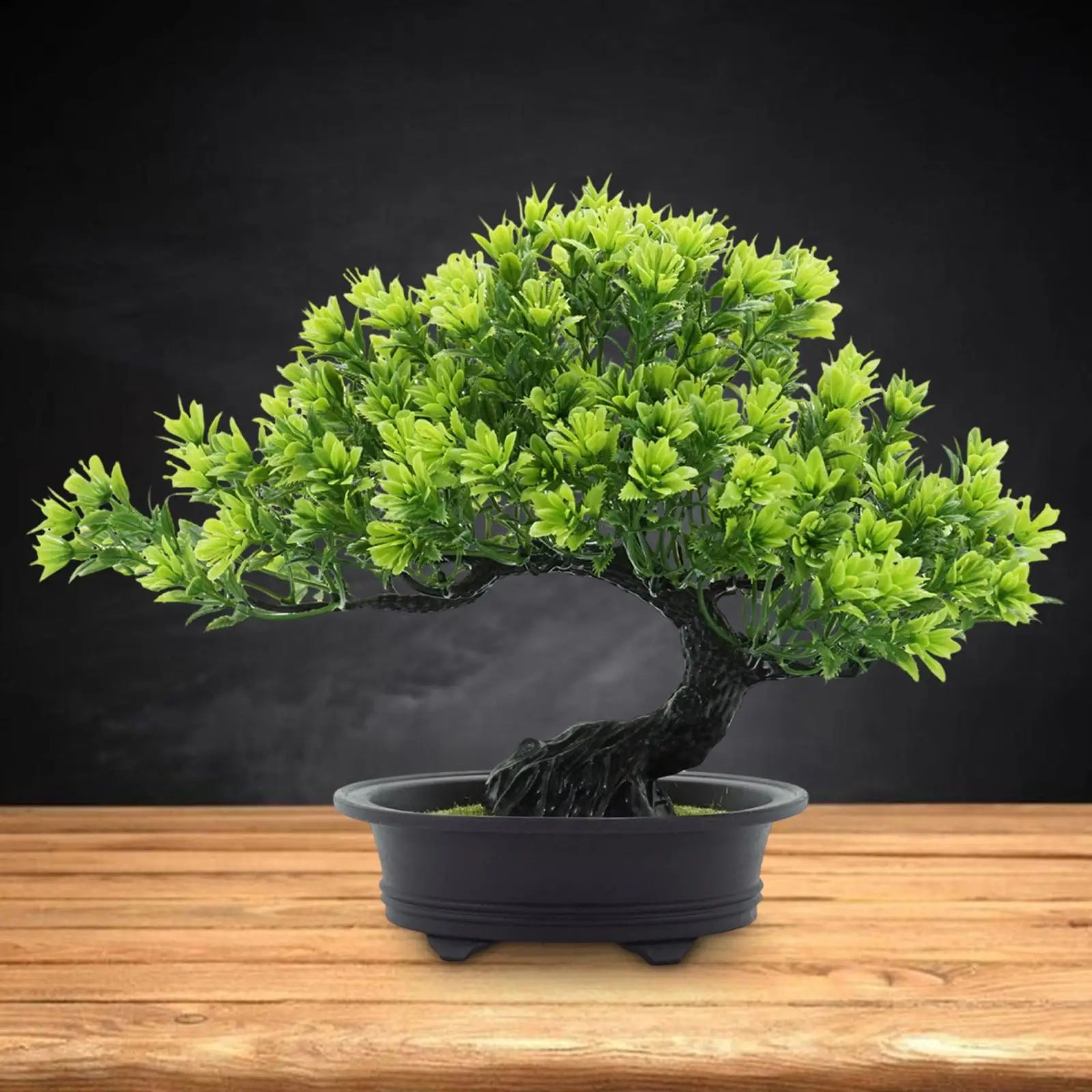 ZenLife Artificial Bonsai Tree  Realistic Fake Bonsai Tree For Desk Office  Home Decor 12