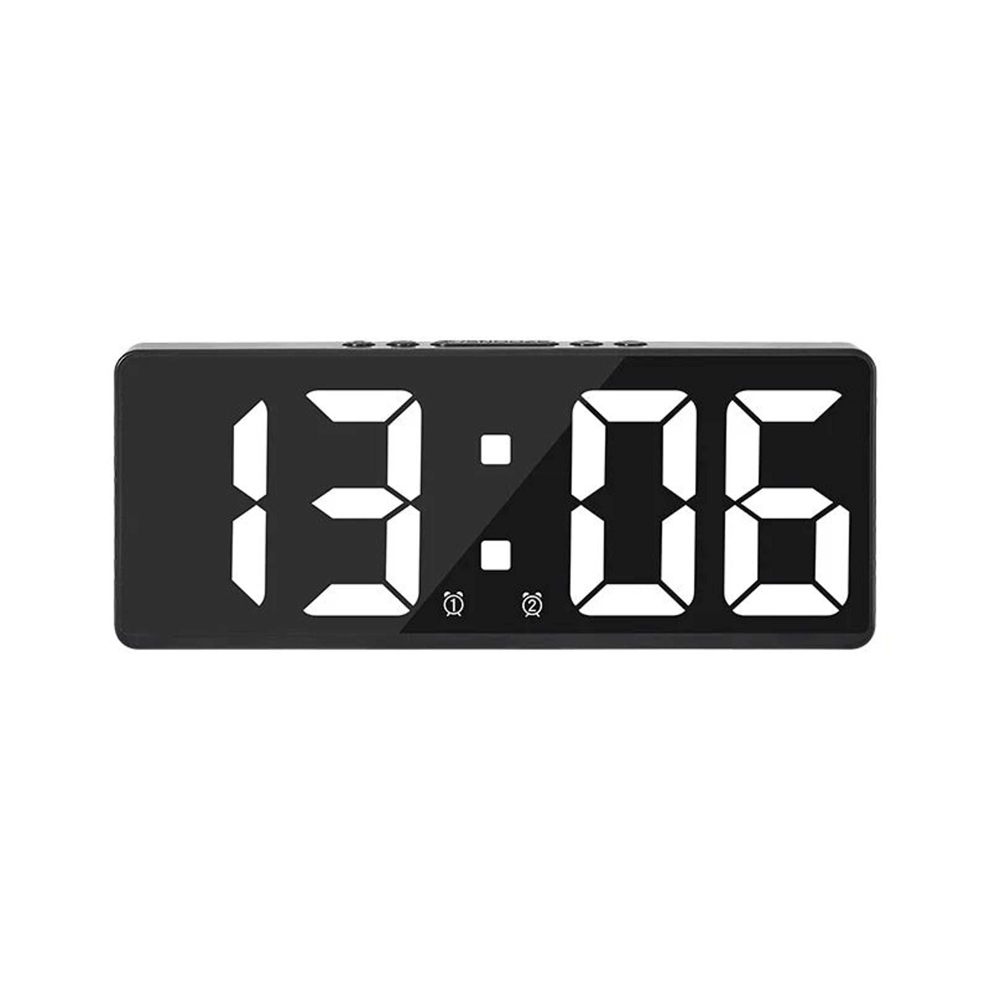 Smart Voice Control LED Digital Alarm Clock With Temperature  Night Mode 8