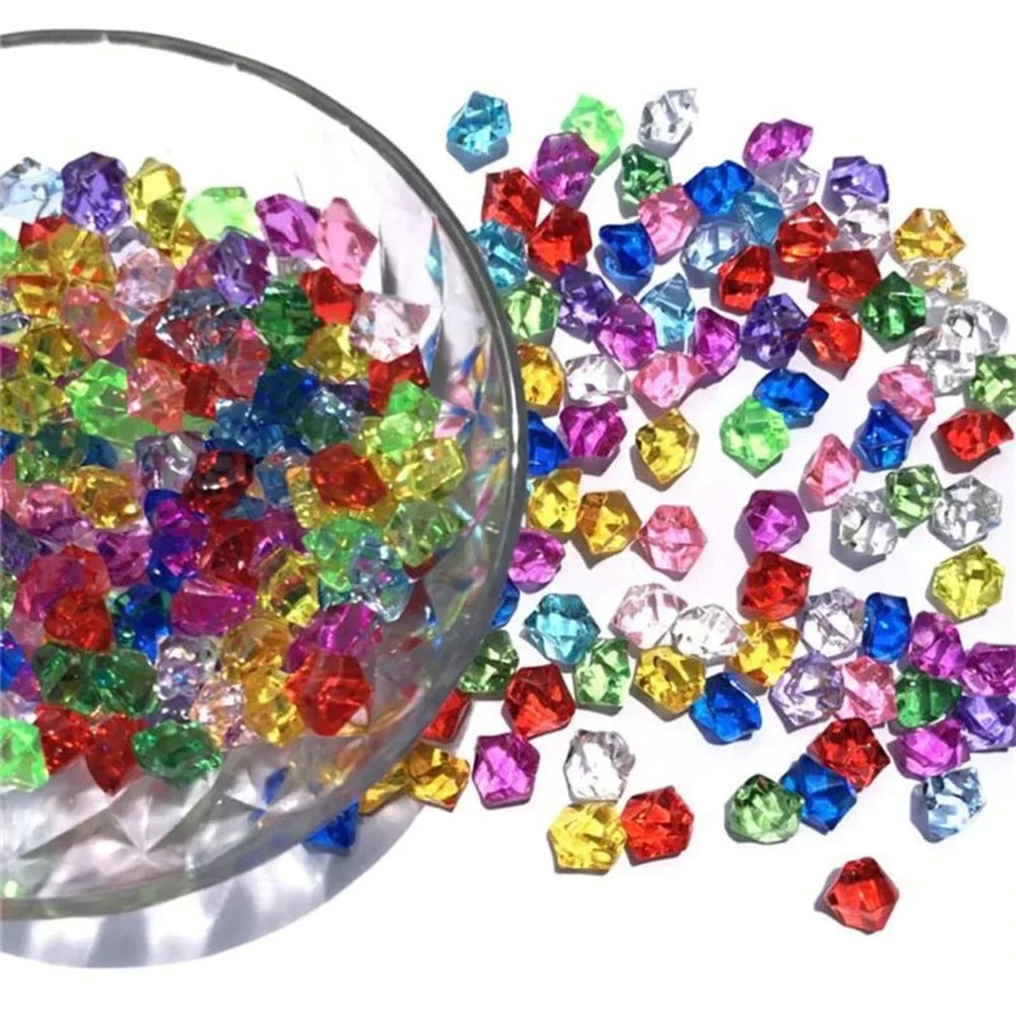 Clear Fake Crushed Ice Acrylic Vase Filler Gems For Wedding Centerpieces And Crafts 11