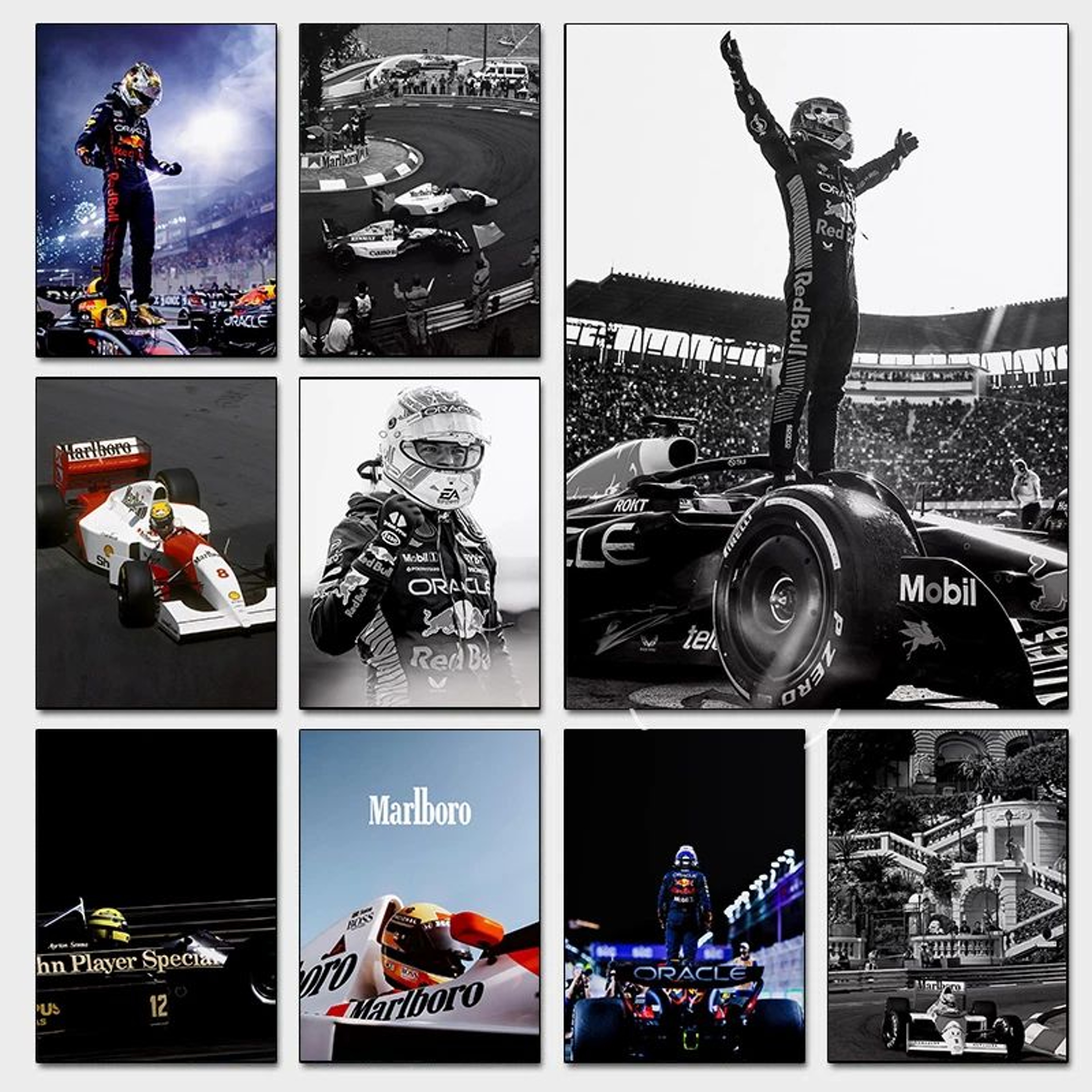 F1 Monaco Poster  Max Verstappen Formula 1 Canvas Print Racing Wall Decor 2