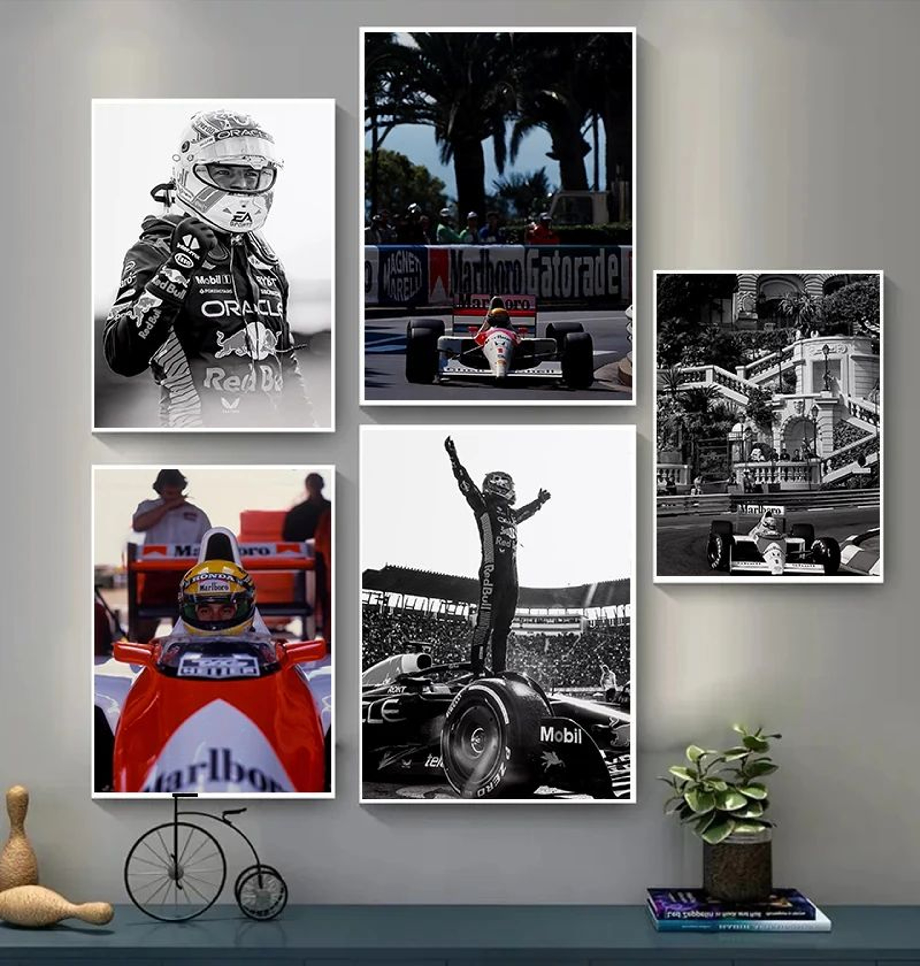 F1 Monaco Poster  Max Verstappen Formula 1 Canvas Print Racing Wall Decor 3