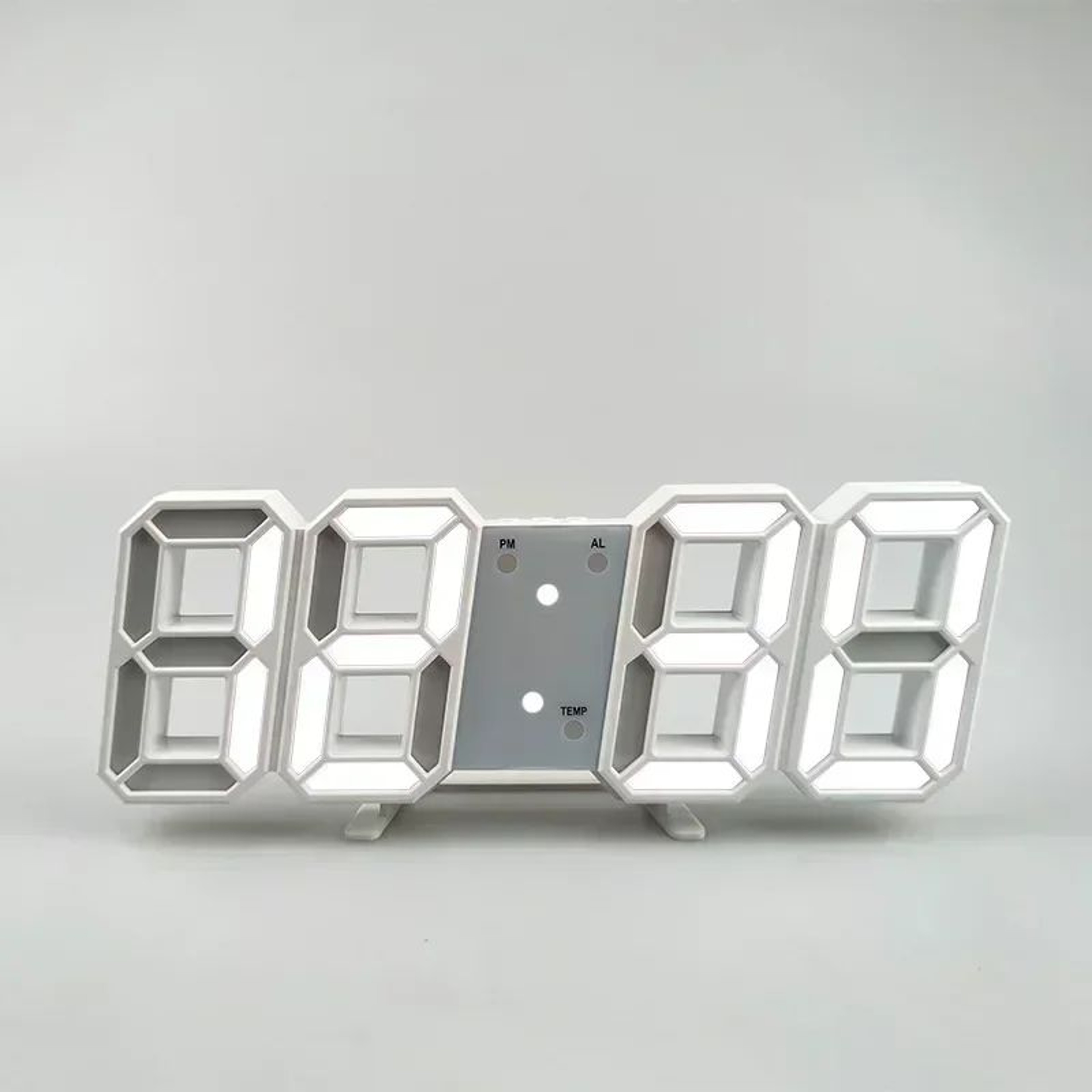 SmartGlow 3D LED Digital Wall Clock With Alarm  Temperature Display 6