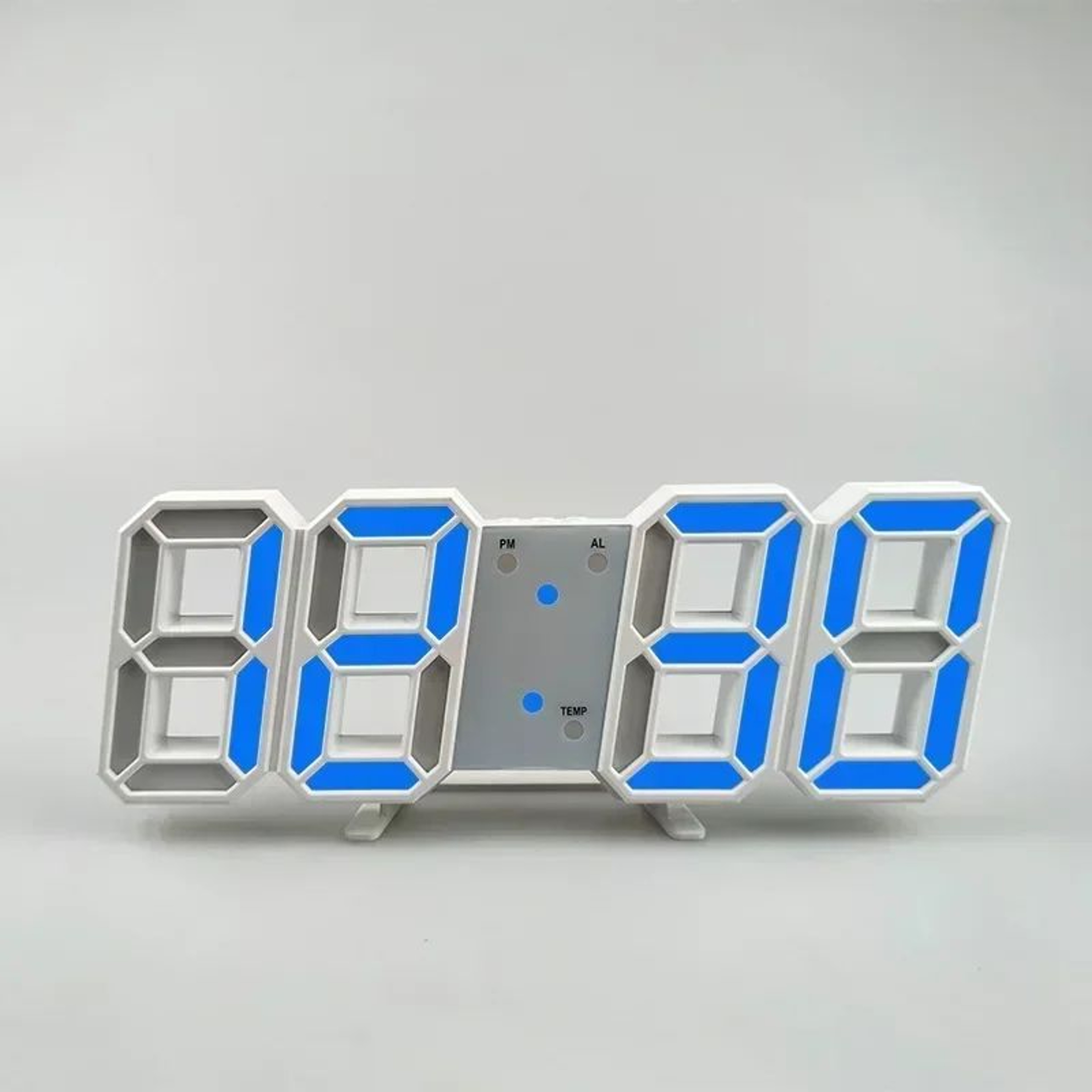 SmartGlow 3D LED Digital Wall Clock With Alarm  Temperature Display 9