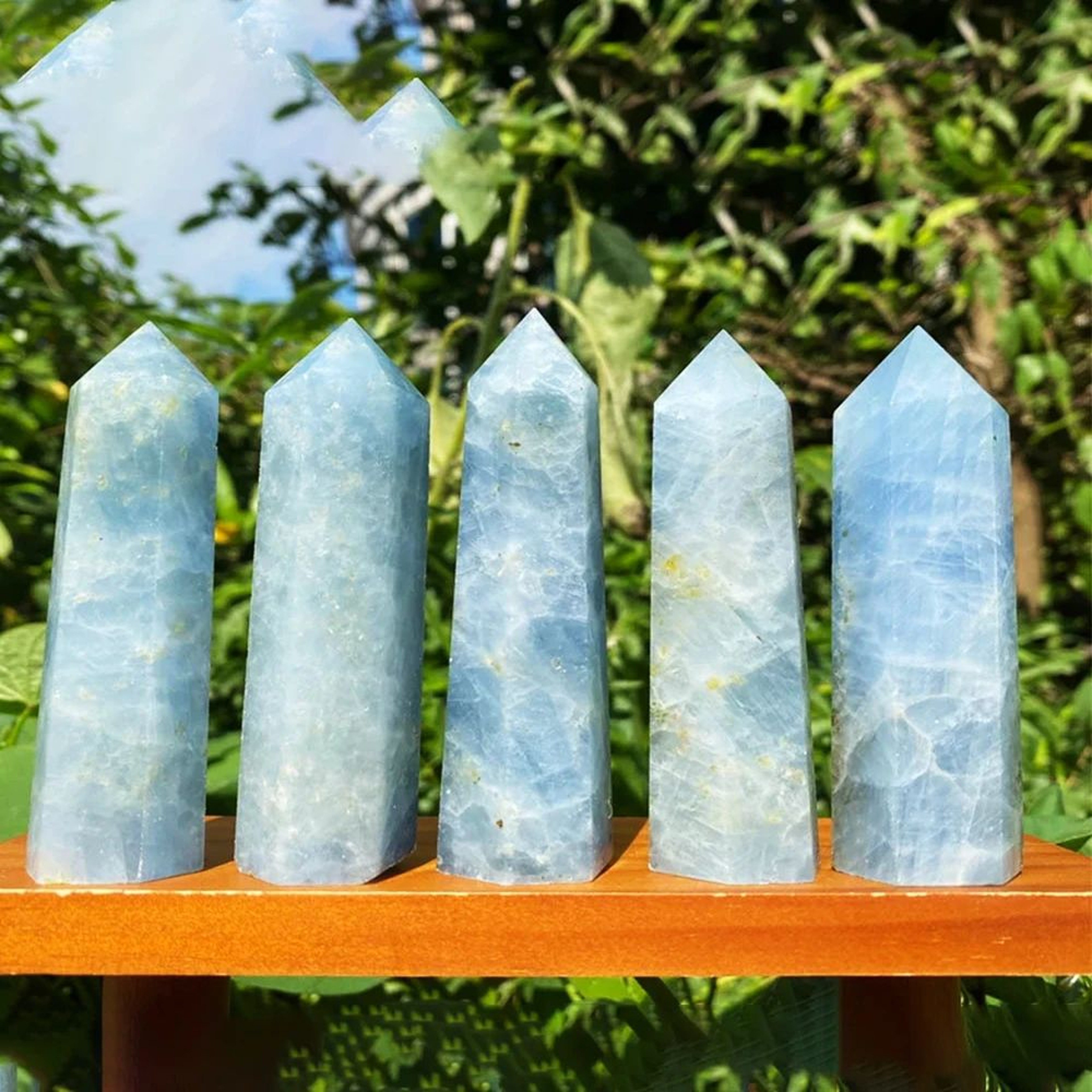 Rose Quartz  Amethyst Crystal Wand For Reiki Healing And Meditation 11