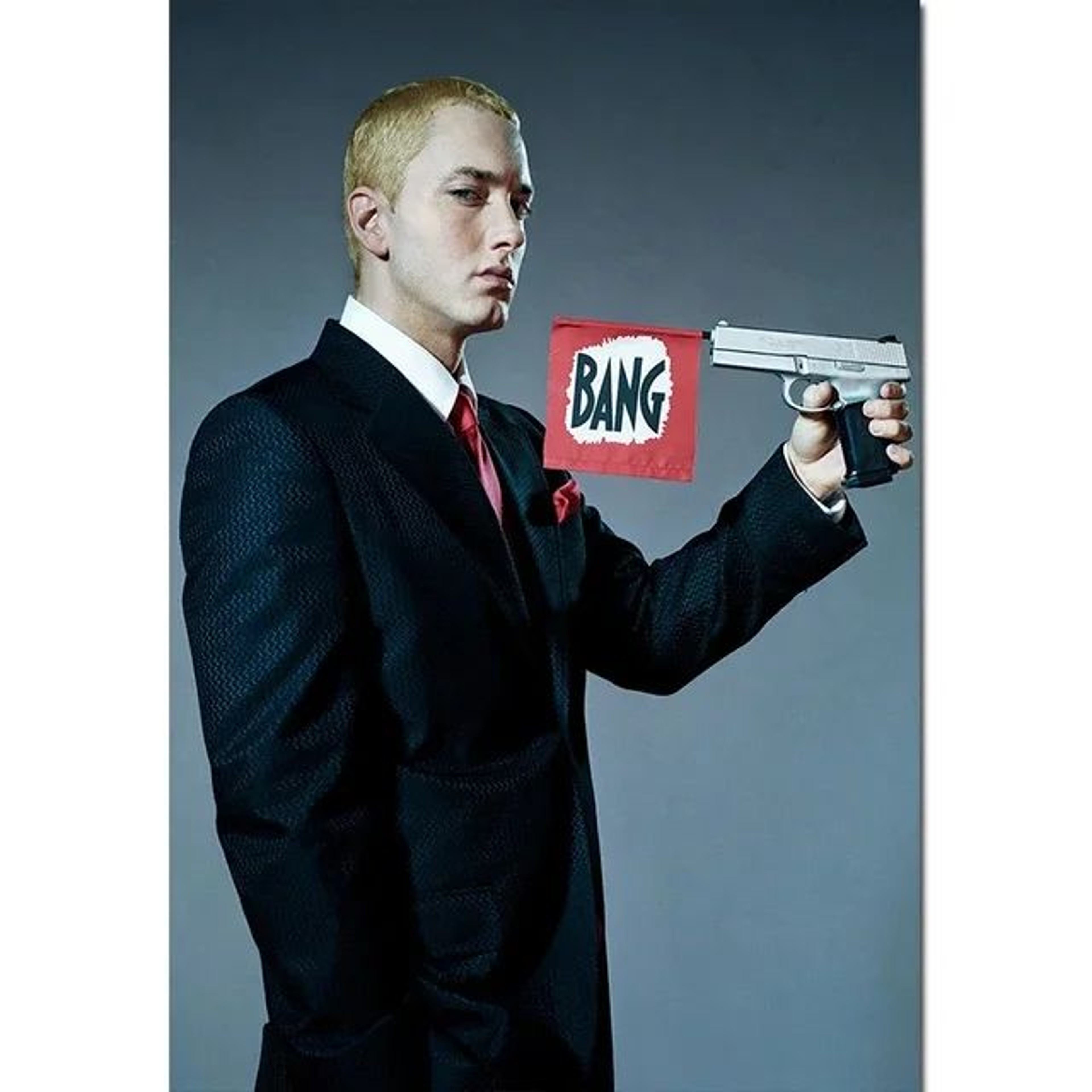 Eminem Rap Icon Canvas Wall Art  Premium Music Canvas Print For Hip Hop Decor 1