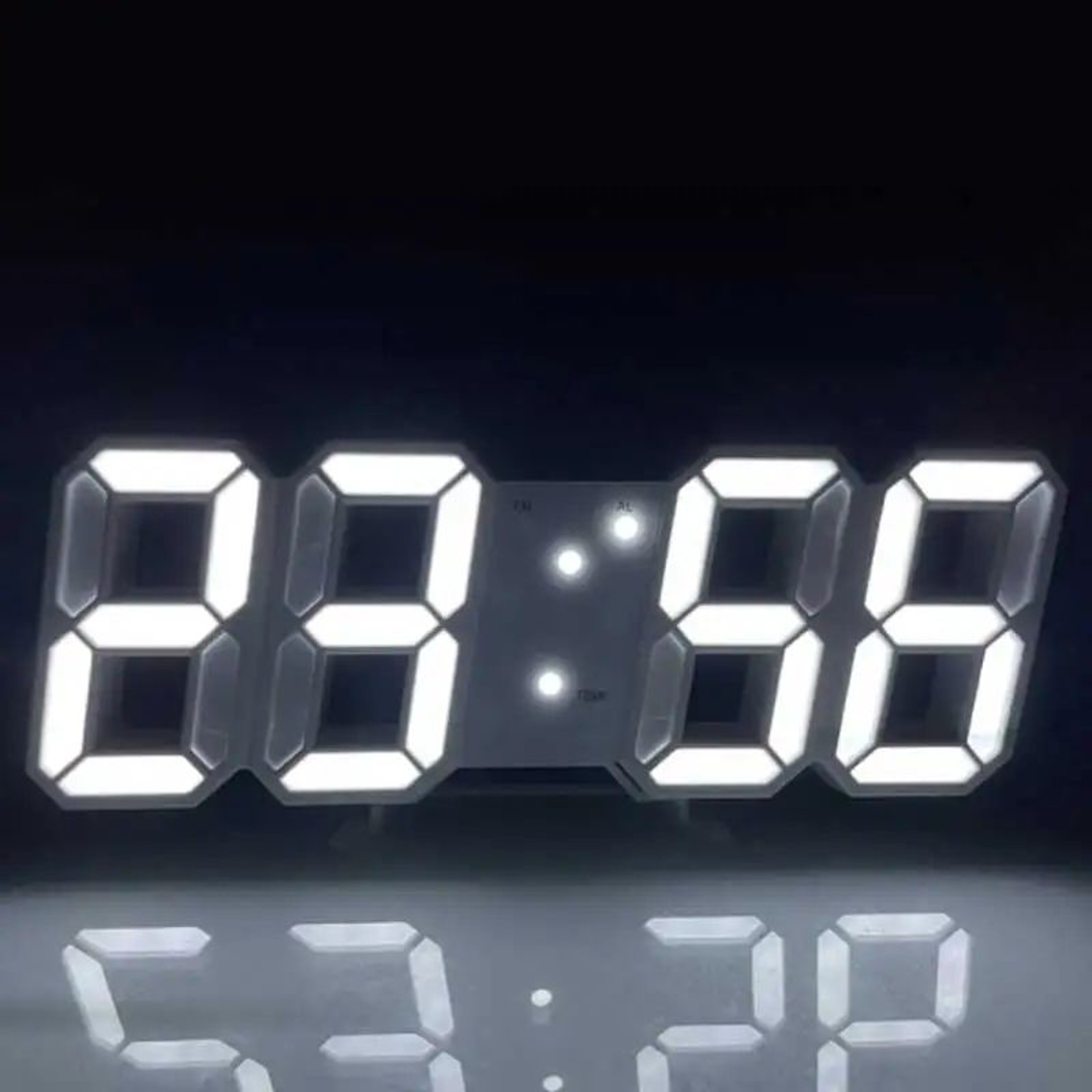 SmartGlow 3D LED Digital Clock With Voice Control  Silent Alarm 3