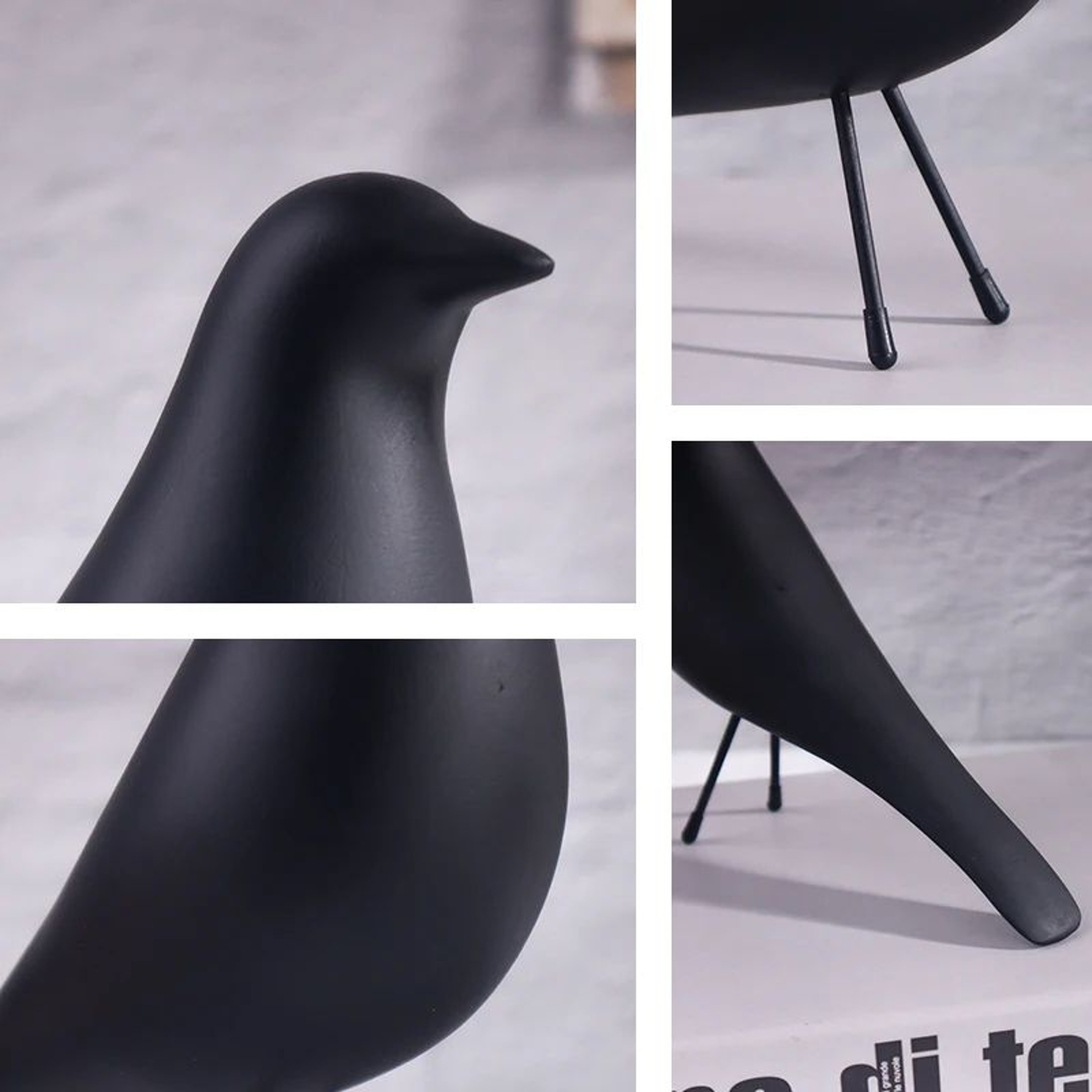 Nordic Minimalist Bird Sculpture  Modern Resin Home Decor Accent For Living Room  Office 2