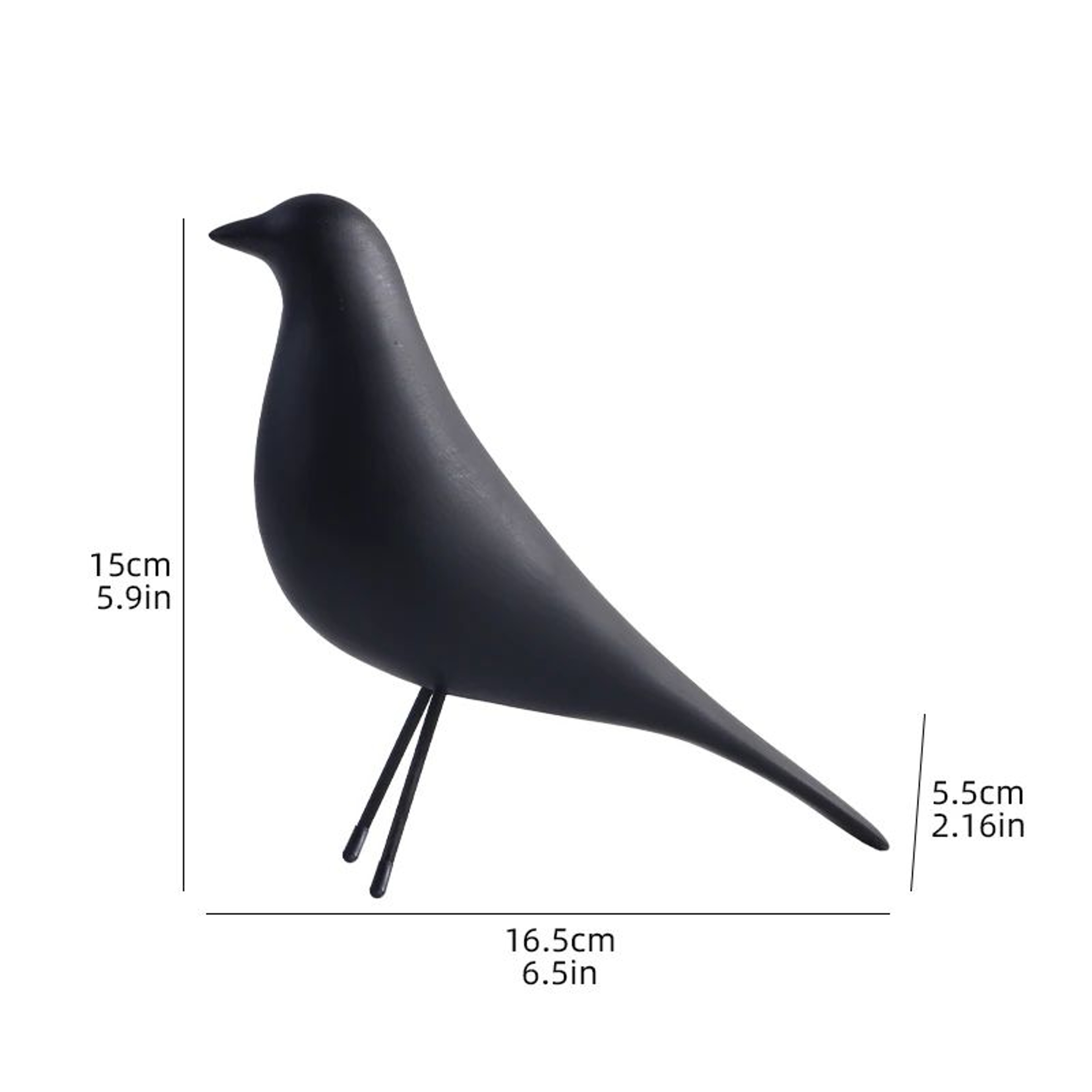 Nordic Minimalist Bird Sculpture  Modern Resin Home Decor Accent For Living Room  Office 3
