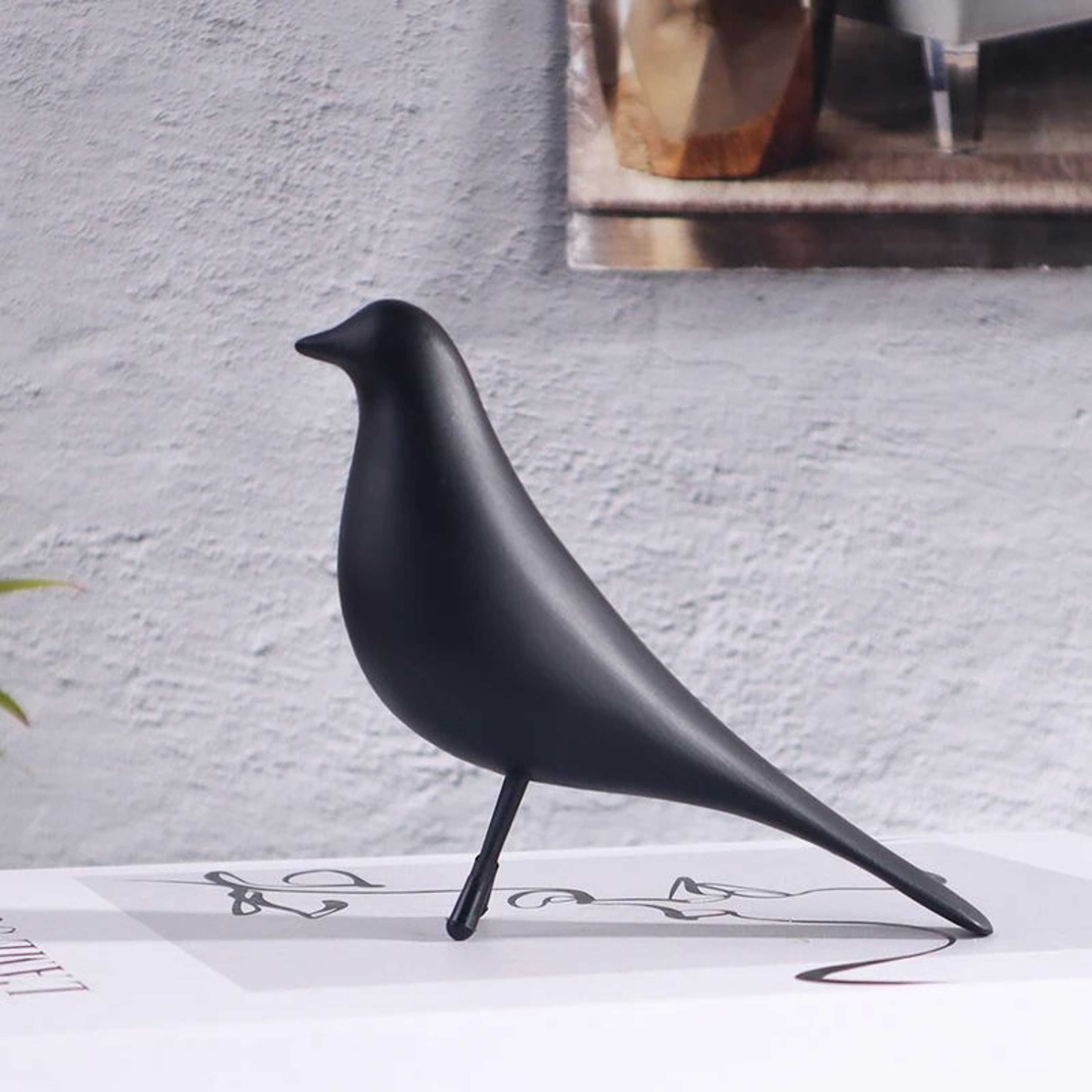 Nordic Minimalist Bird Sculpture  Modern Resin Home Decor Accent For Living Room  Office 6