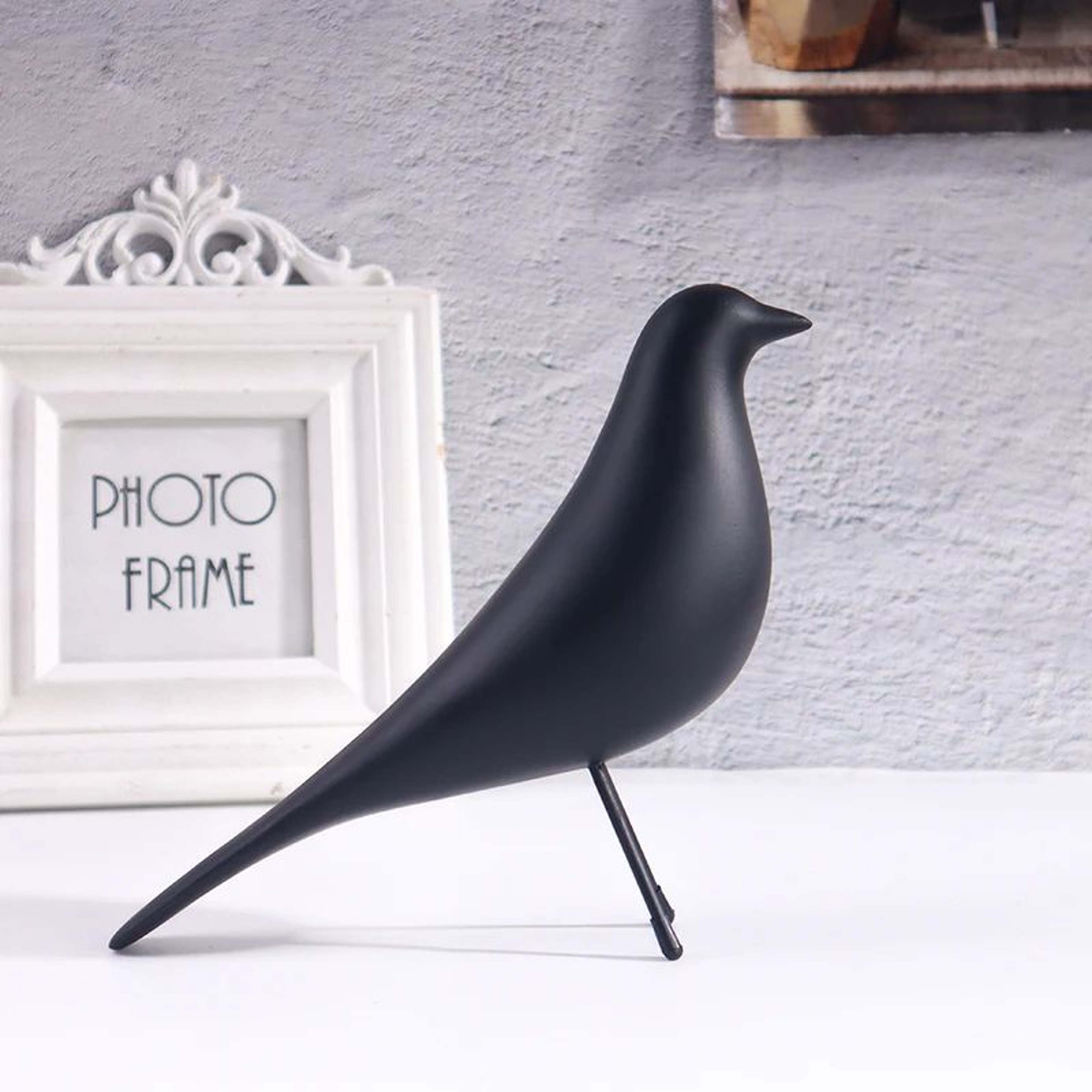 Nordic Minimalist Bird Sculpture  Modern Resin Home Decor Accent For Living Room  Office 8
