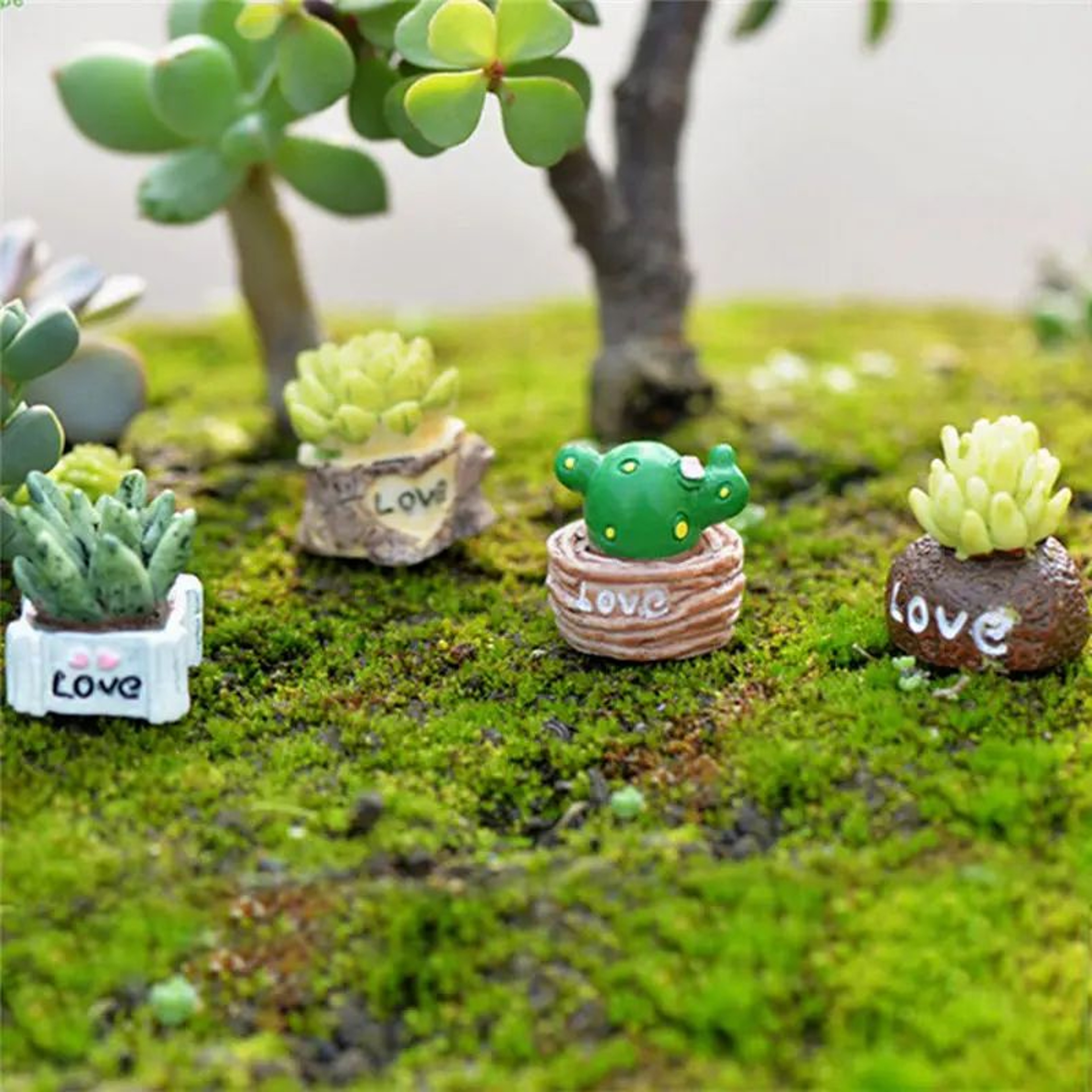 Cute Mini Animal Figurines For Fairy Garden Decor  Bonsai Miniatures 1