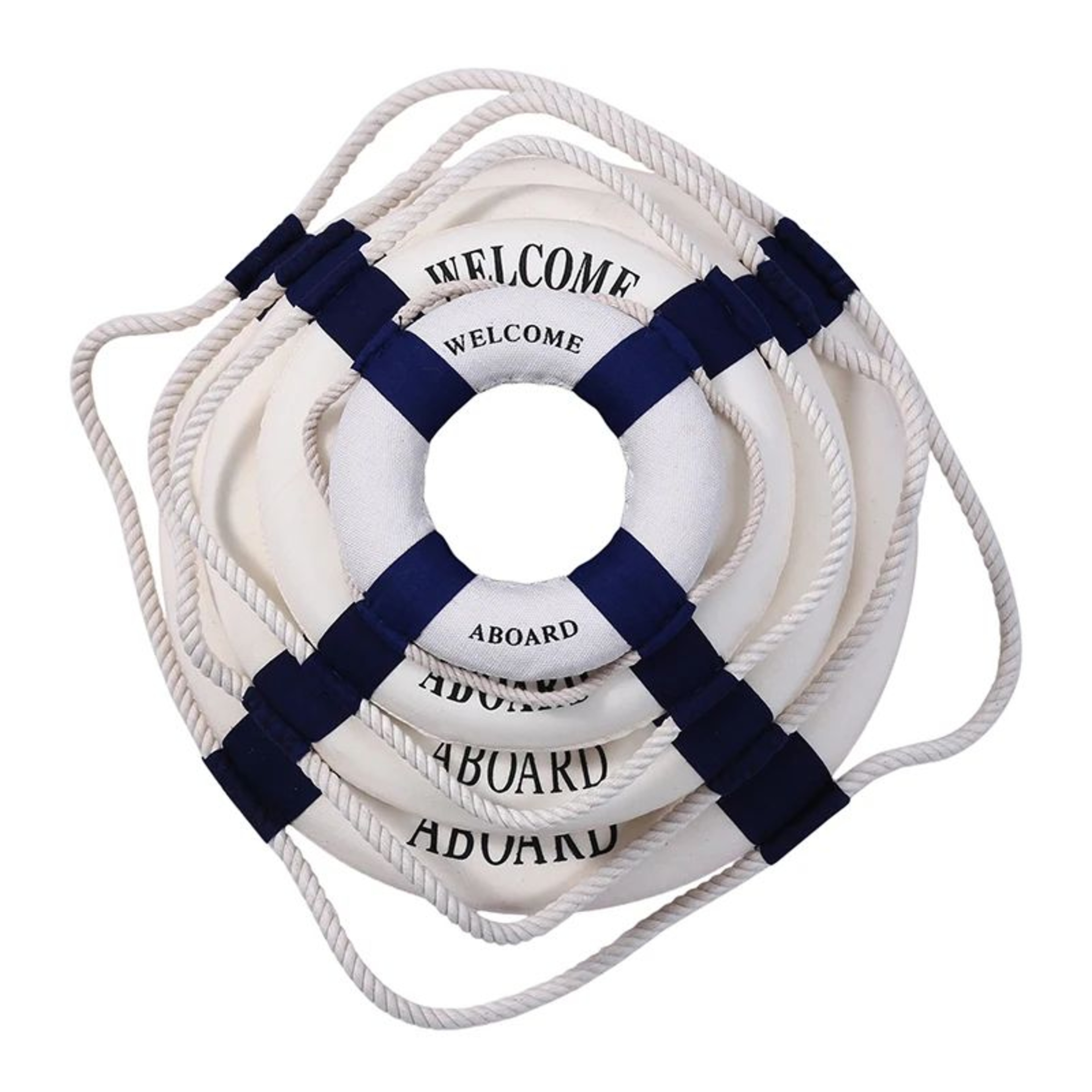 Vintage Nautical Lifebuoy Wall Decor  Mediterranean Coastal Accent 1
