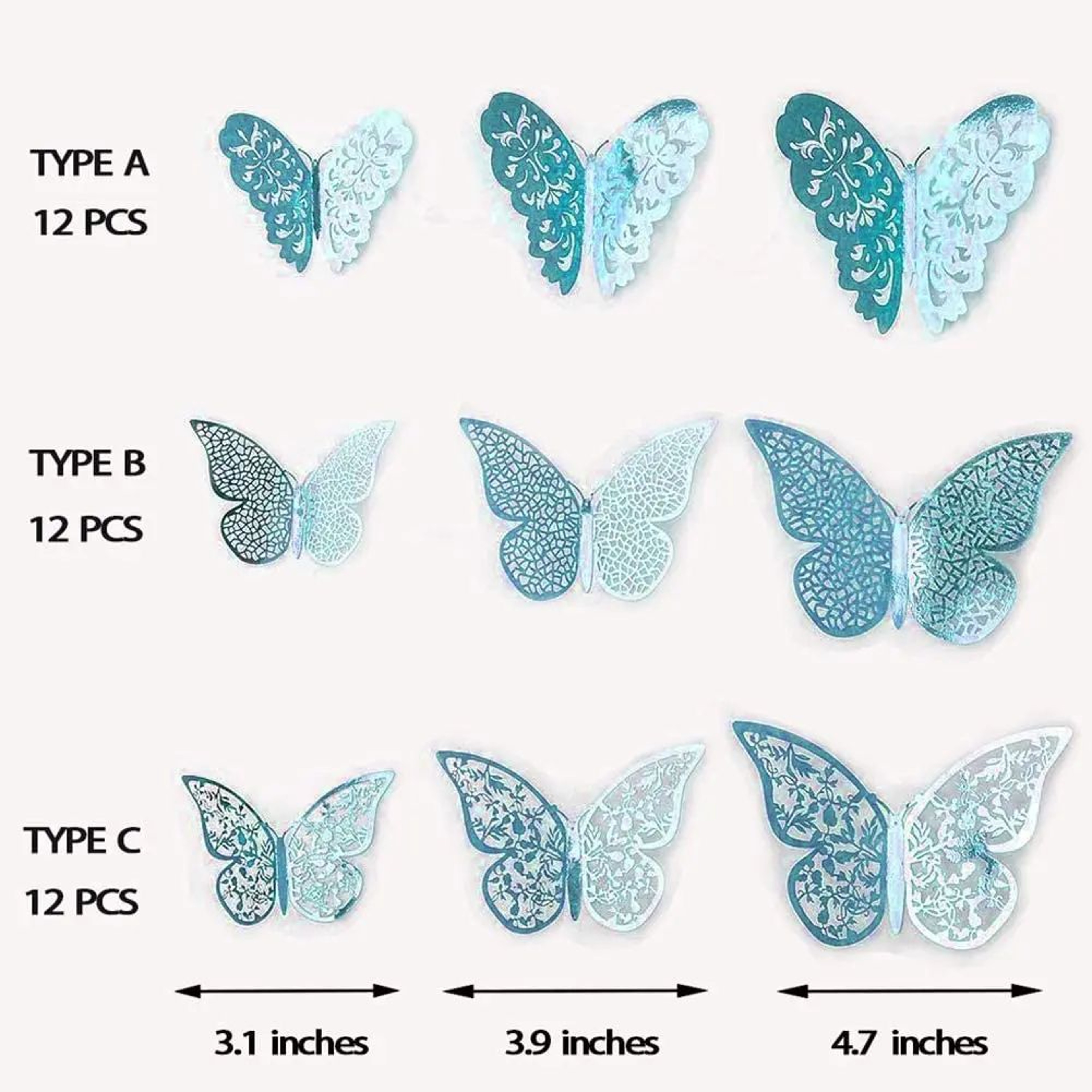 3D Mirror Butterfly Wall Stickers  Elegant DIY Wall Decoration For Modern Spaces 5