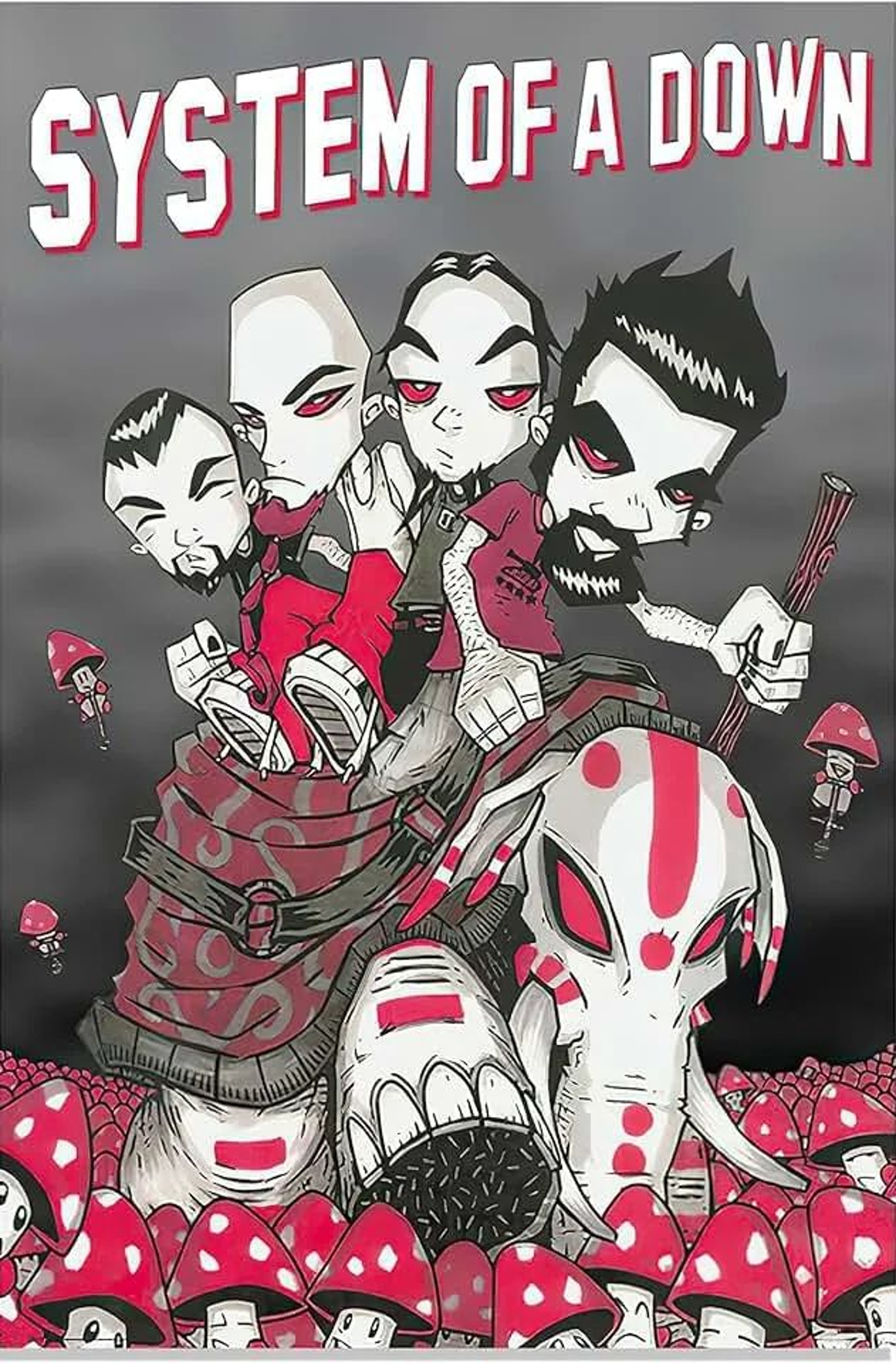 System Of A Down Poster Canvas Wall Art Music Album Print For Bedroom And Living Room 8