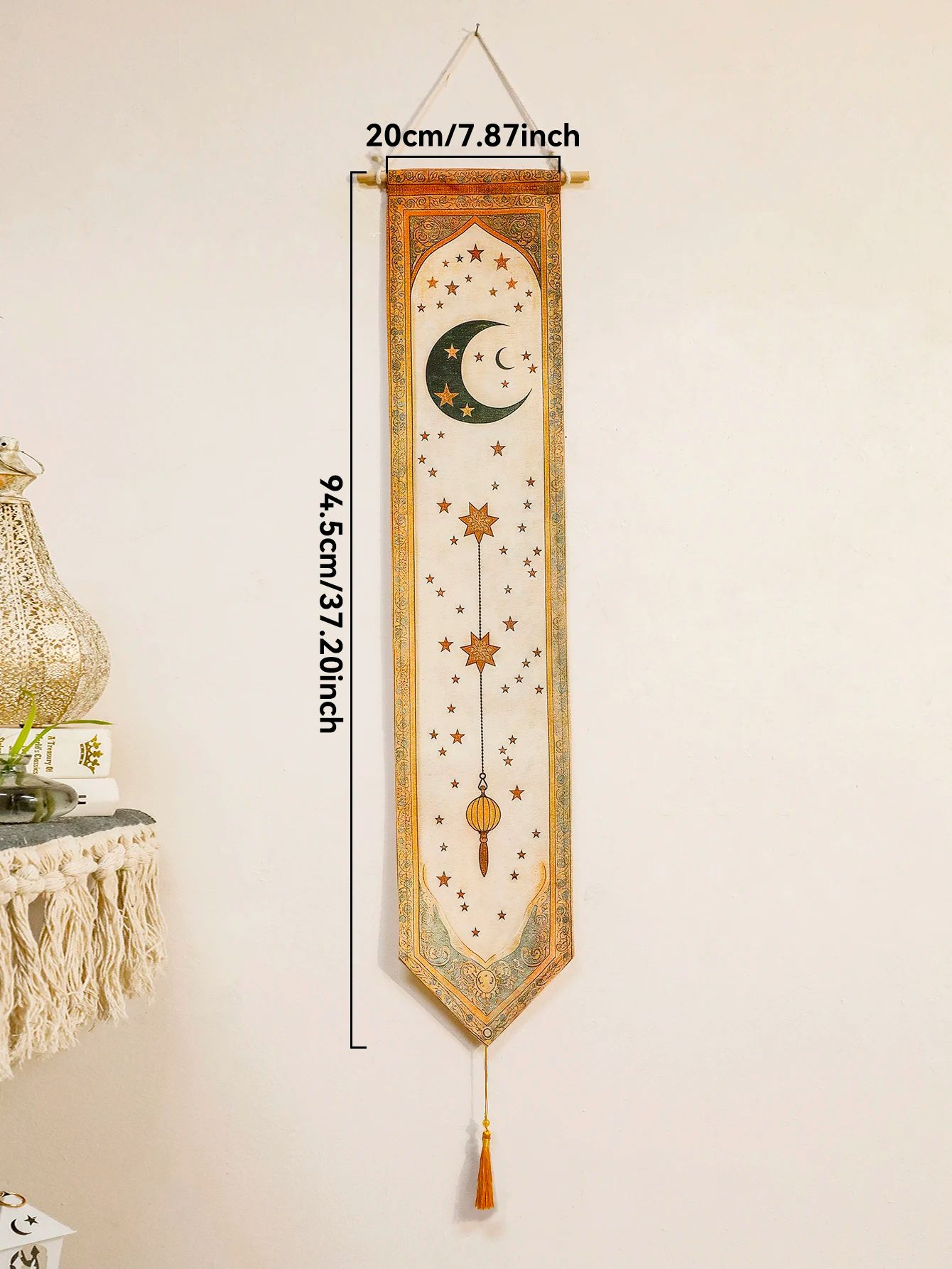 Ramadan Wall Banner Eid Mubarak Tapestry Islamic Wall Decor 7