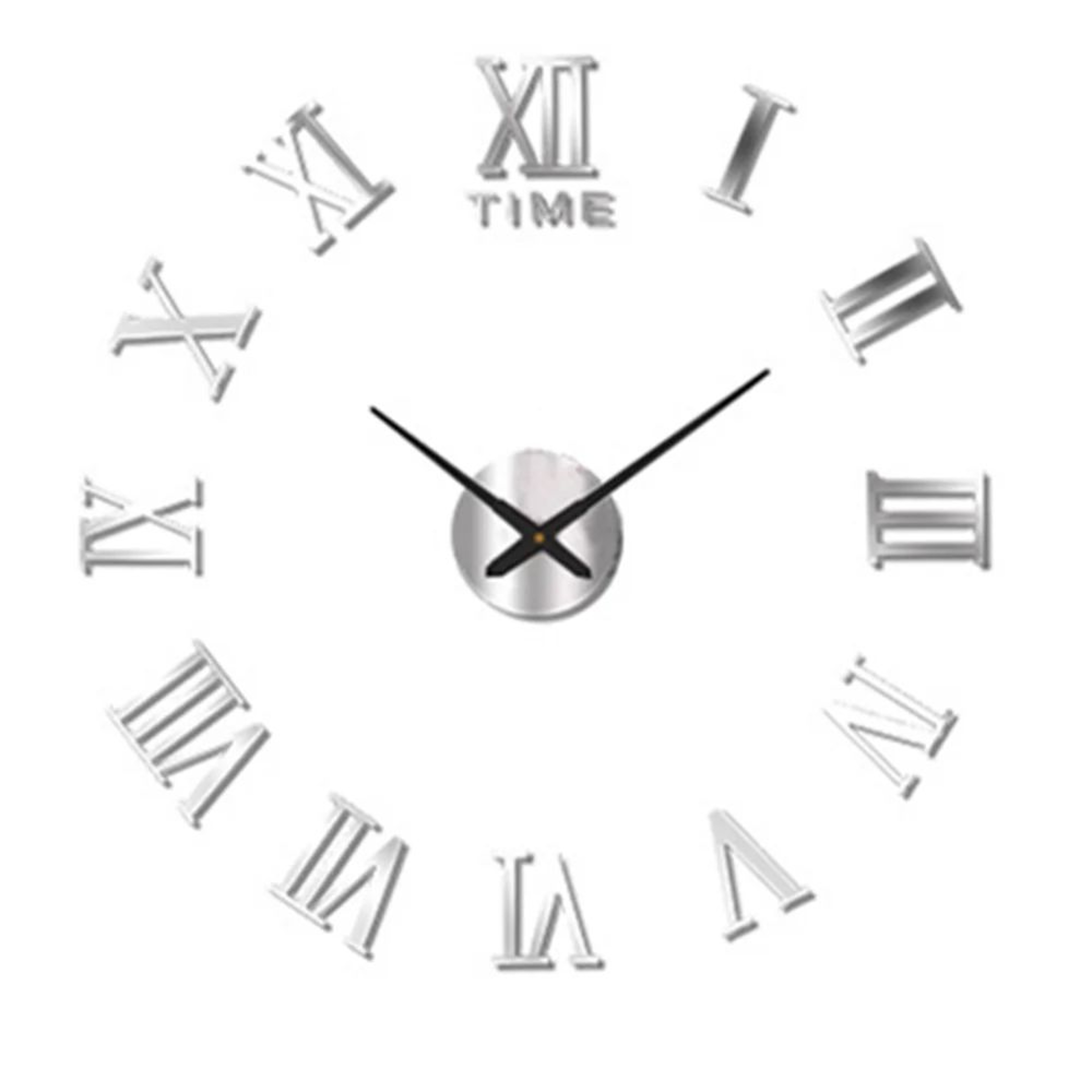 Modern Large Wall Clock DIY Acrylic Mirror Quartz Wall Decor 5