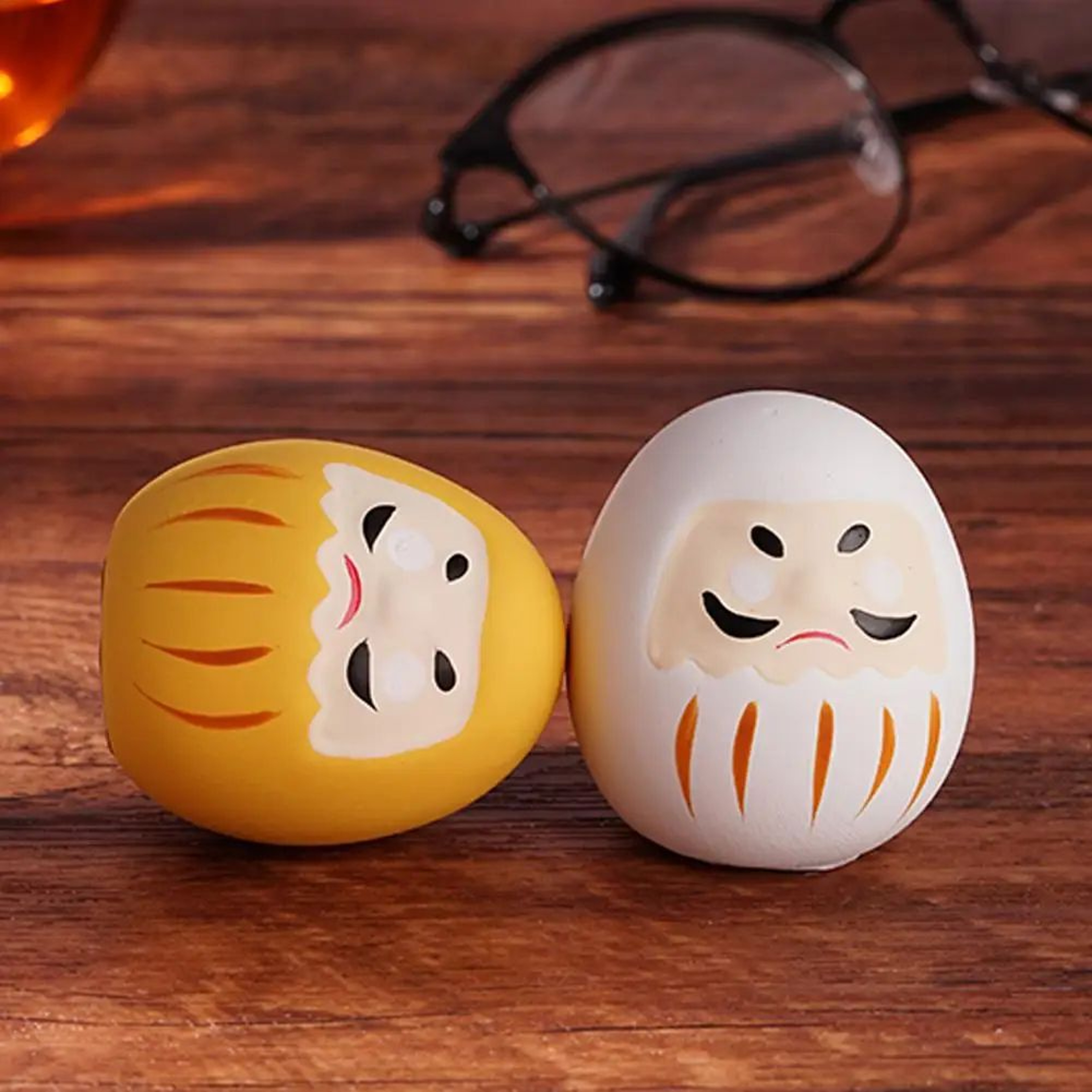 Lucky Focus Daruma Mini  Japanese Ceramic Fortune Ornament For Home  Gifts 2