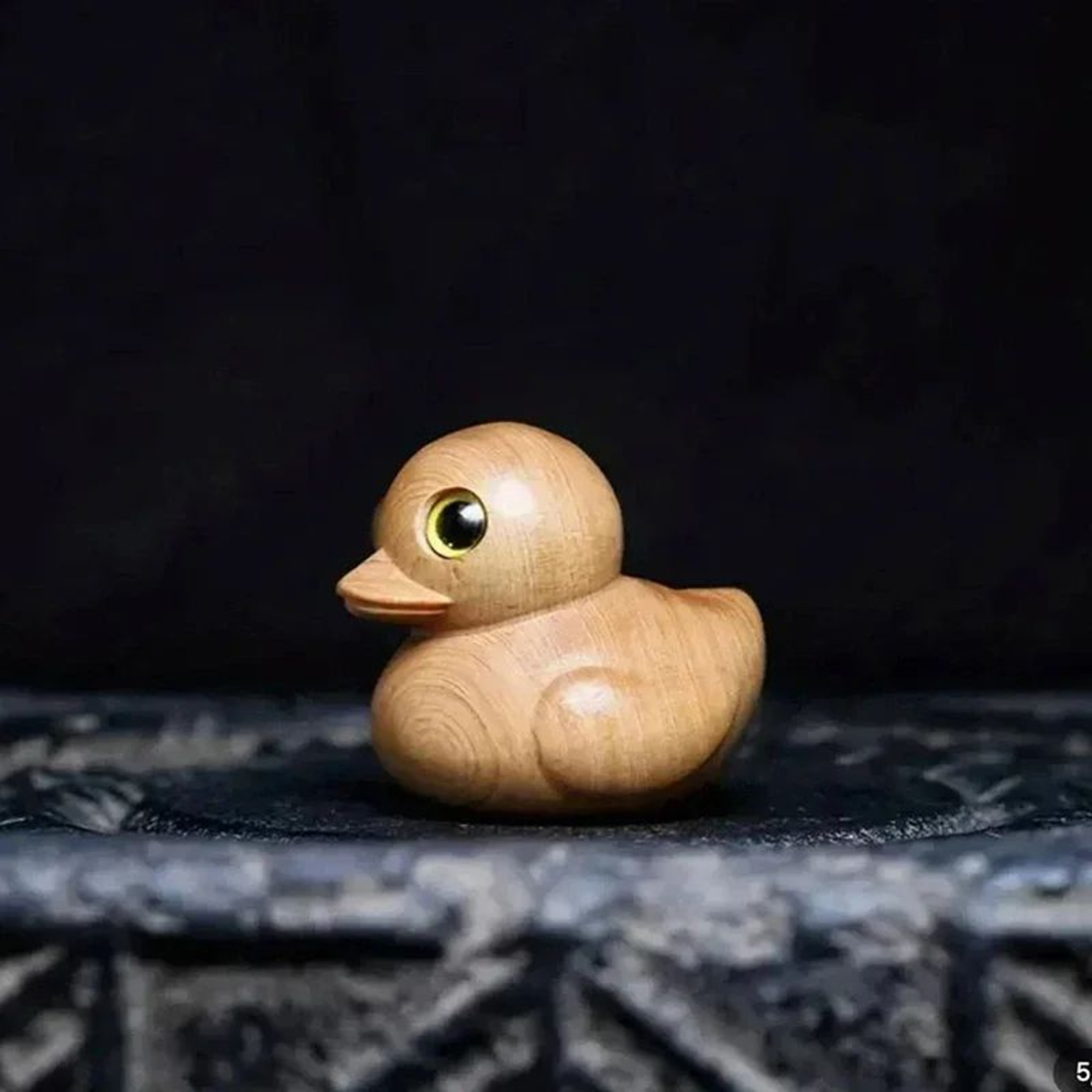Funny Middle Finger Duck Wooden Figurine For Desk Shelf And Gift Giving 4