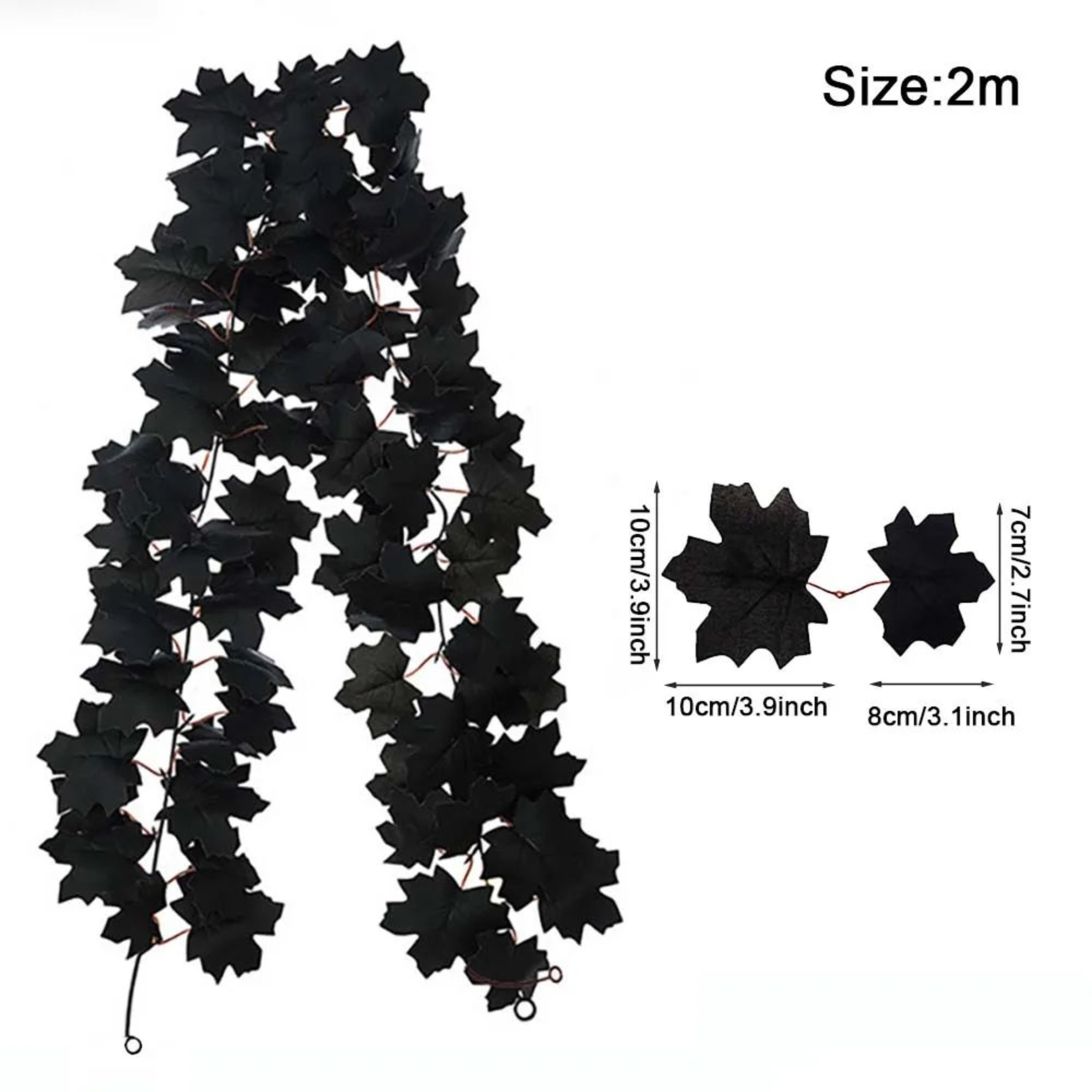 Harvest Glow Artificial Maple Leaf Garland For Fireplace Wedding  Thanksgiving Decor 8