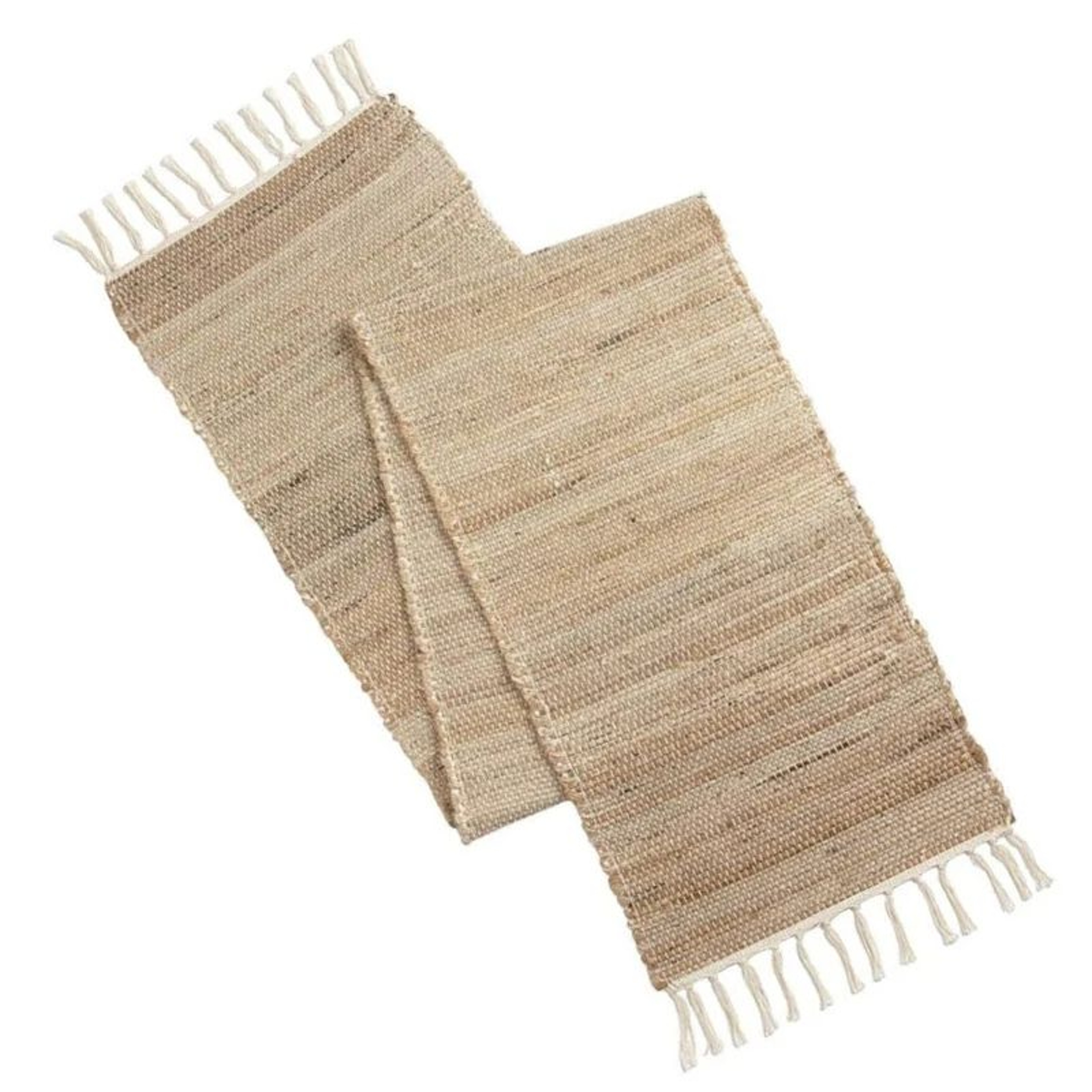 Natural Jute Tassel Table Runner  Rustic Boho Farmhouse Table Decor 4