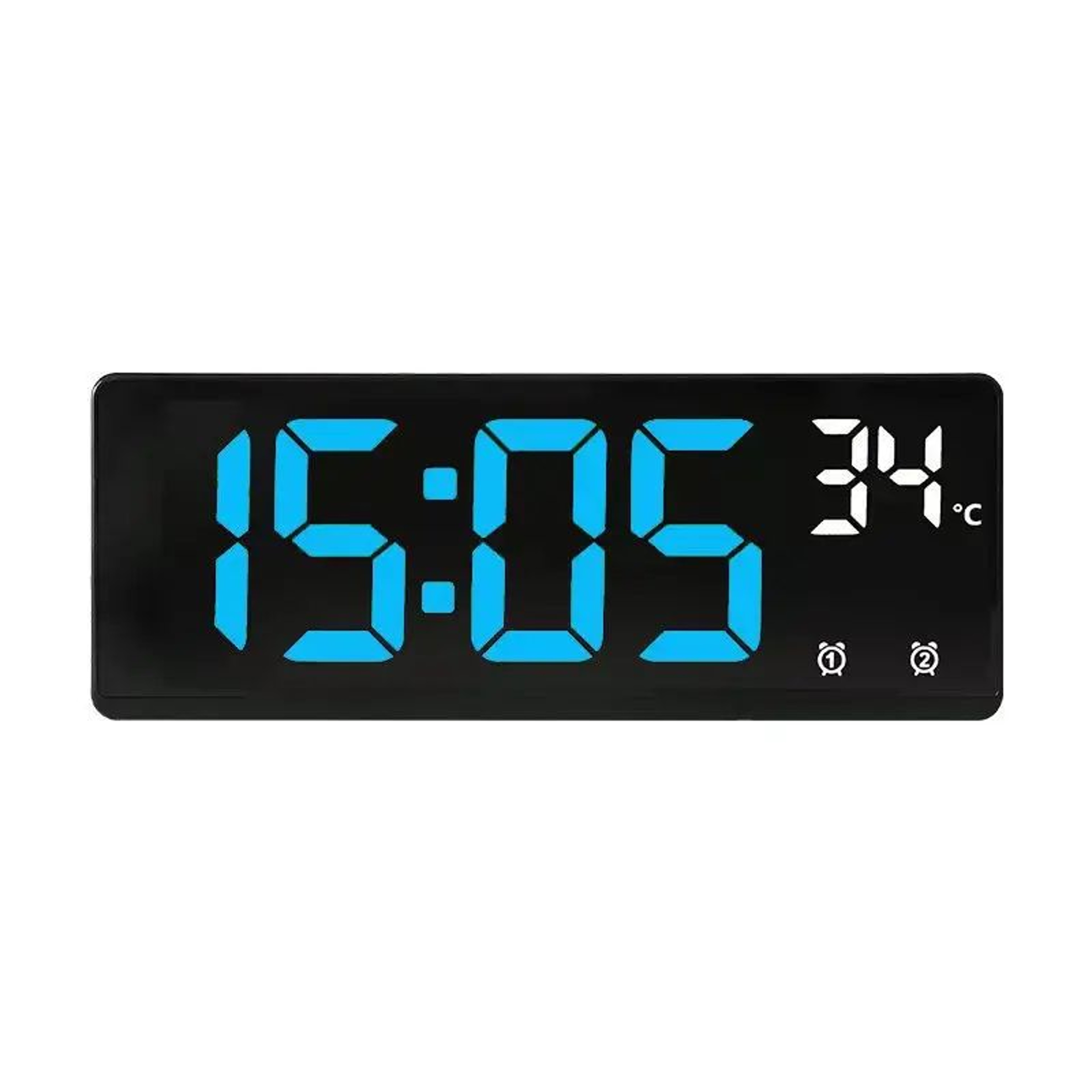 Smart LED Voice Control Digital Alarm Clock With Temperature Display 6