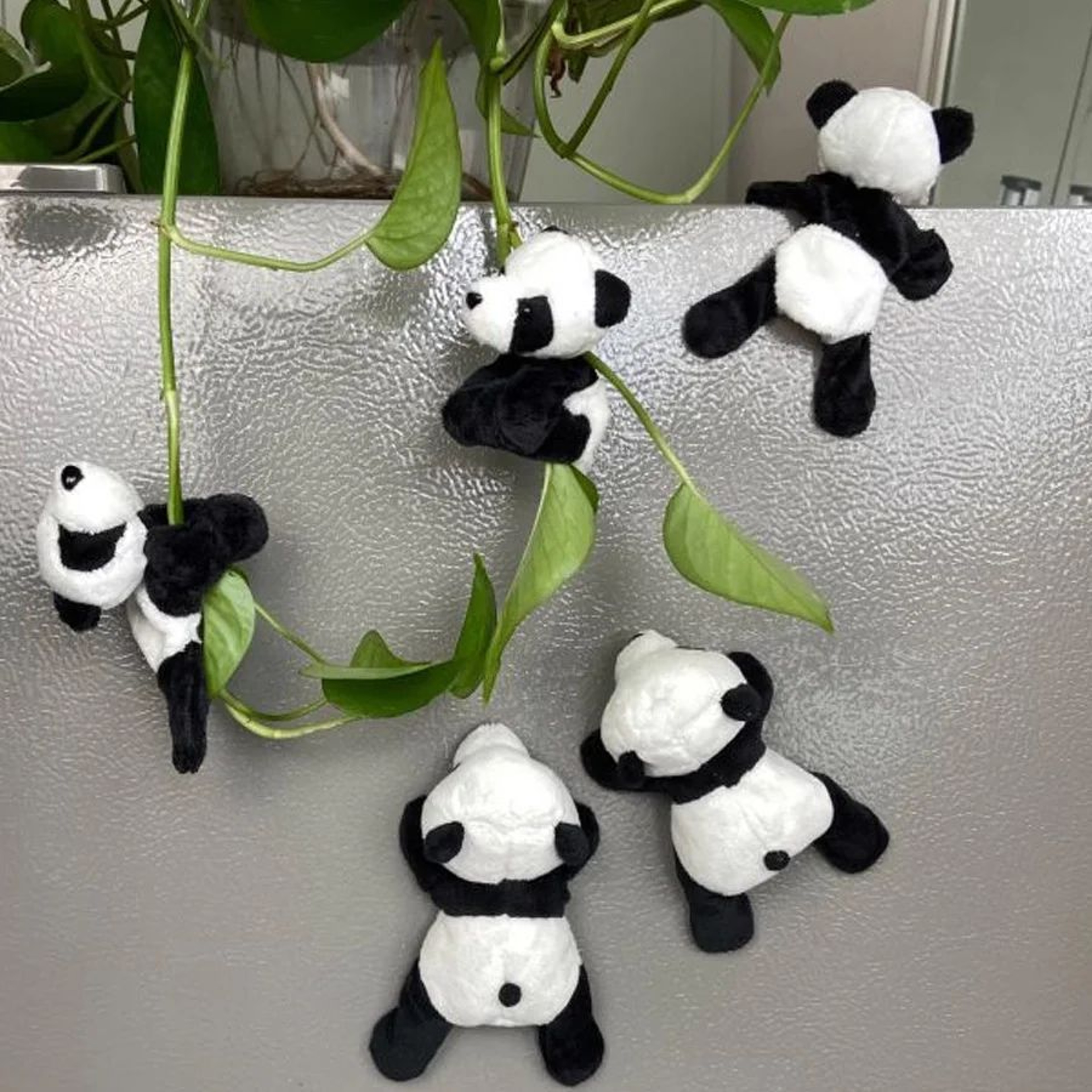 Kawaii Panda Figurines Set  Cute Desk Decor  Animal Shelf Decor Collection 0