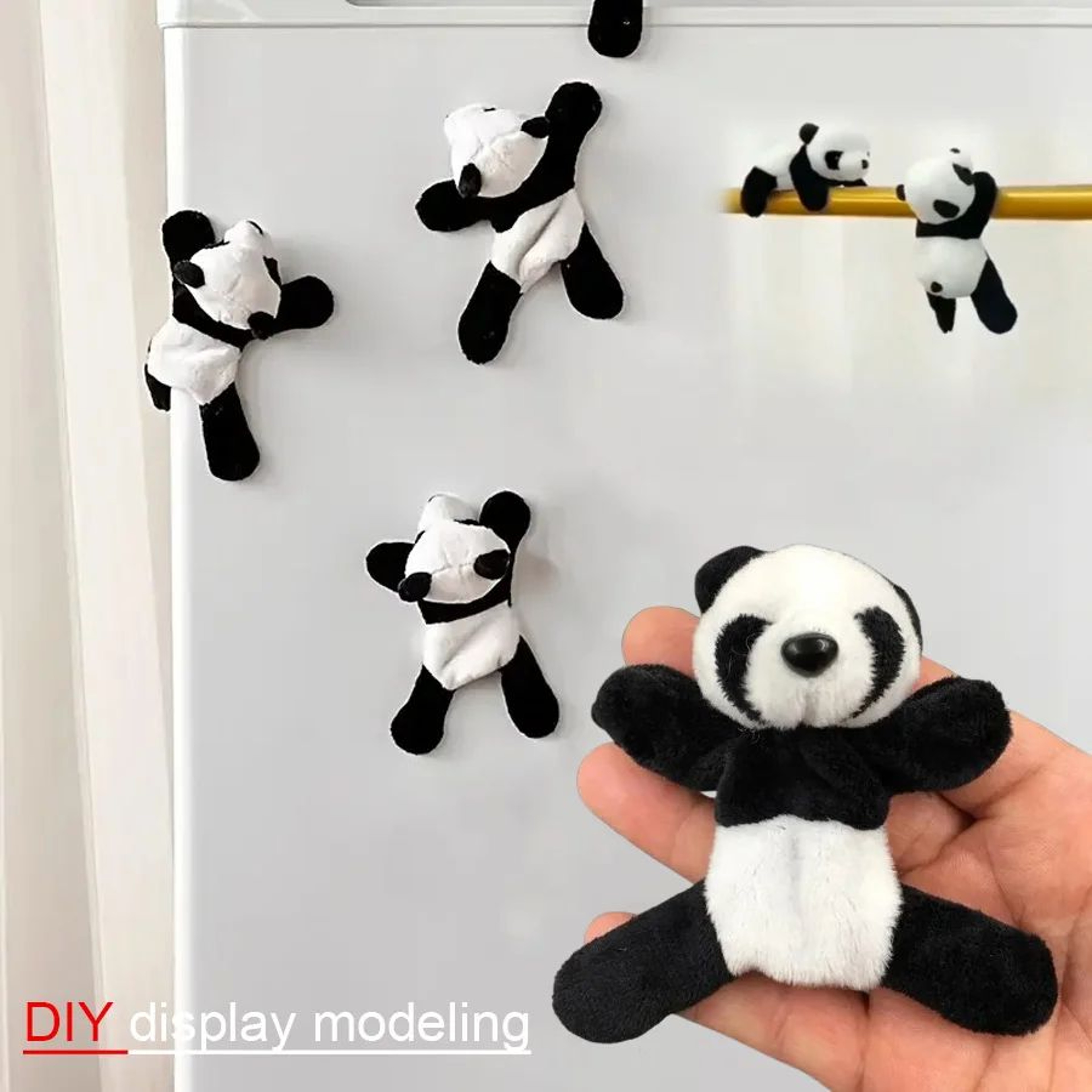 Kawaii Panda Figurines Set  Cute Desk Decor  Animal Shelf Decor Collection 7