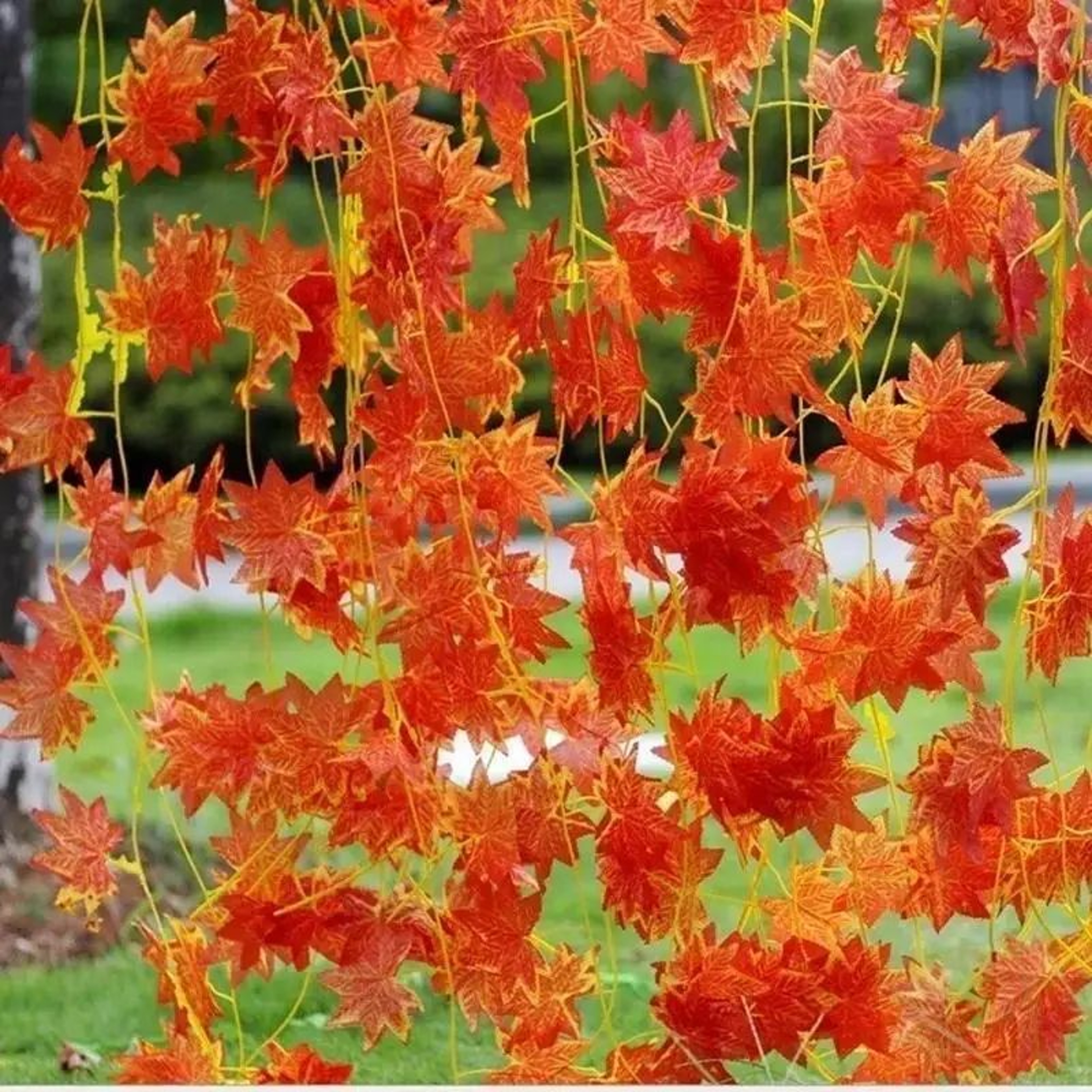 23M Artificial Maple Leaf Garland For Autumn  Holiday Decor 4