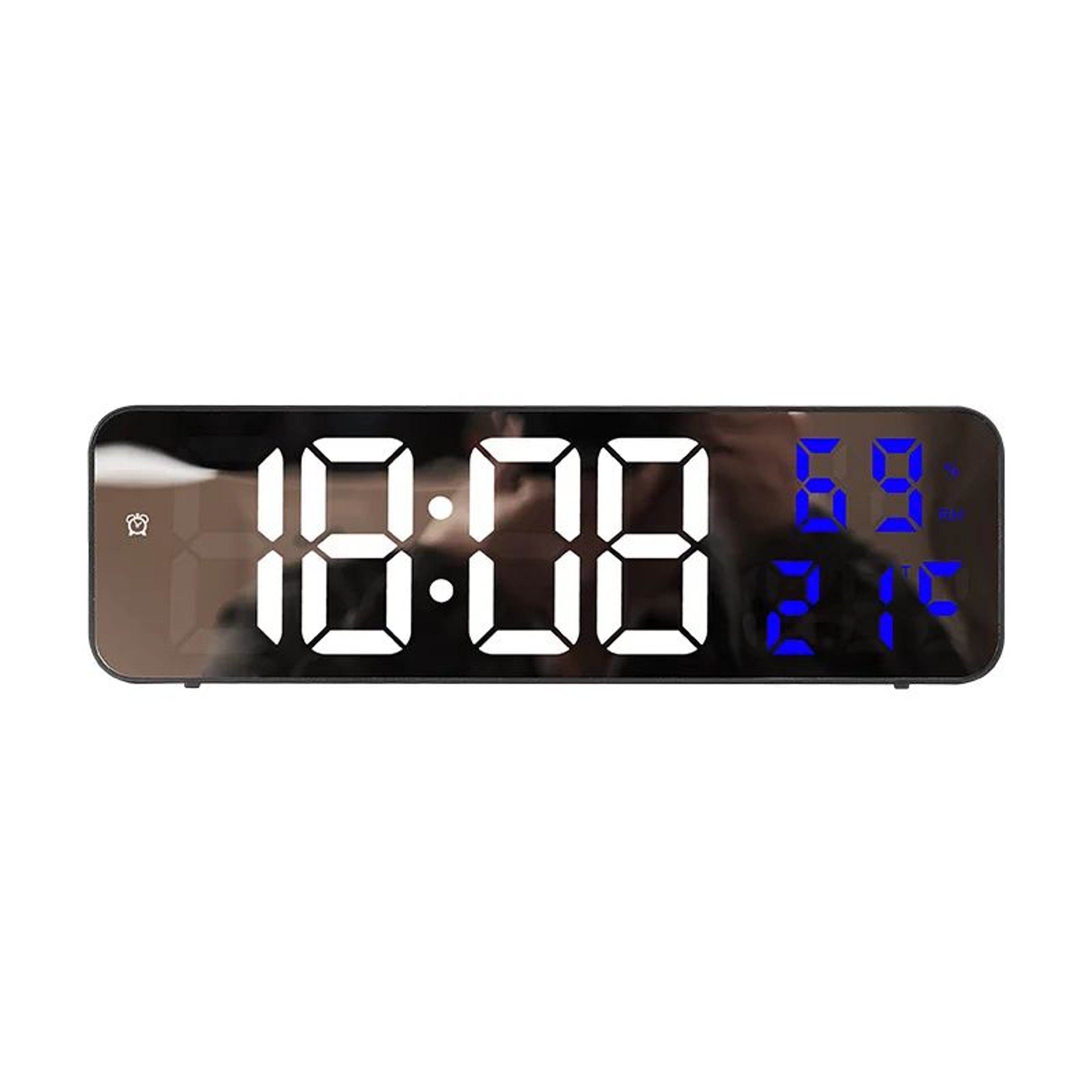 9Inch Large Digital Wall Clock With Temperature  Humidity Display Night Mode And Snooze 7