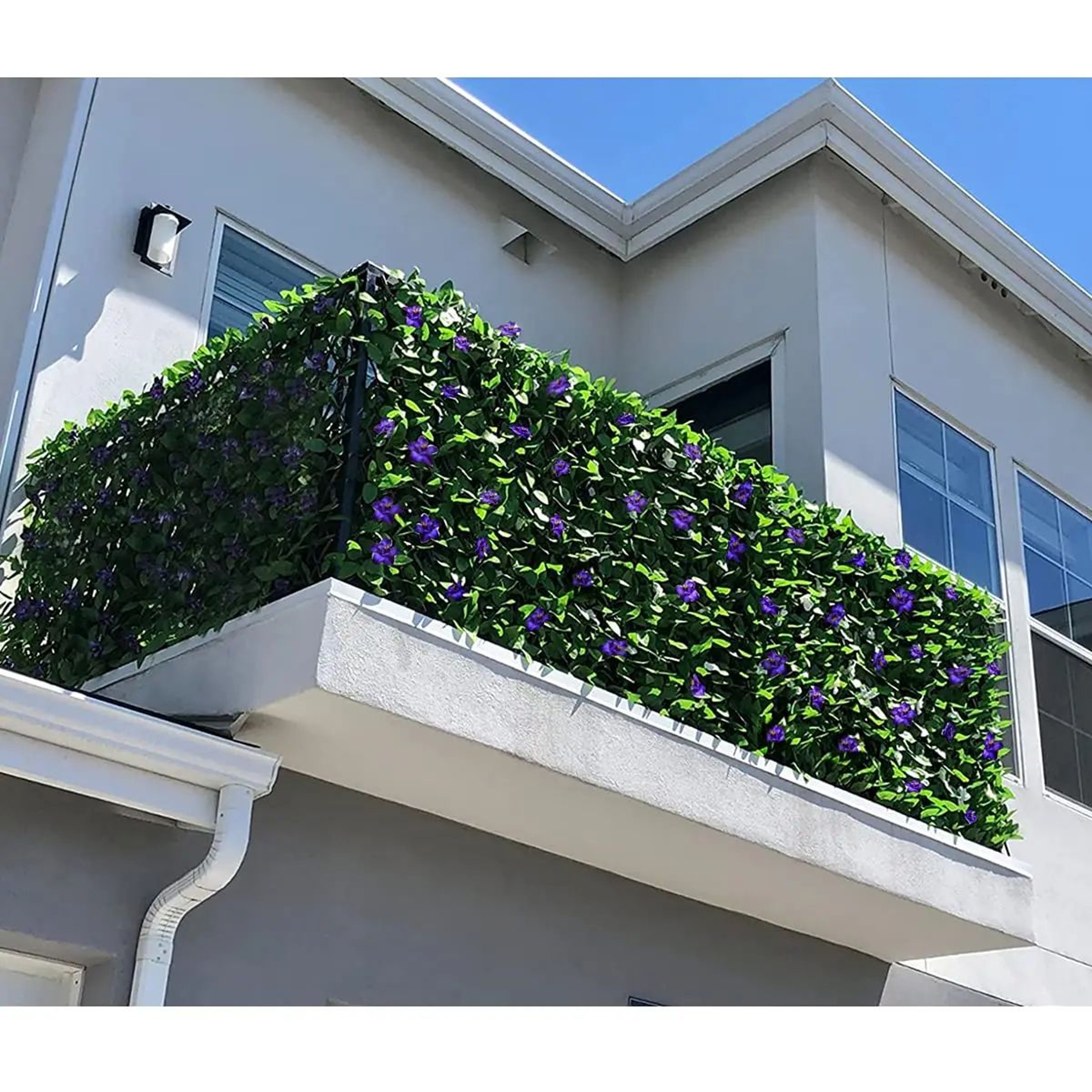 Expandable Artificial Ivy Privacy Screen Fence For Balcony  Garden Trellis Decor 2