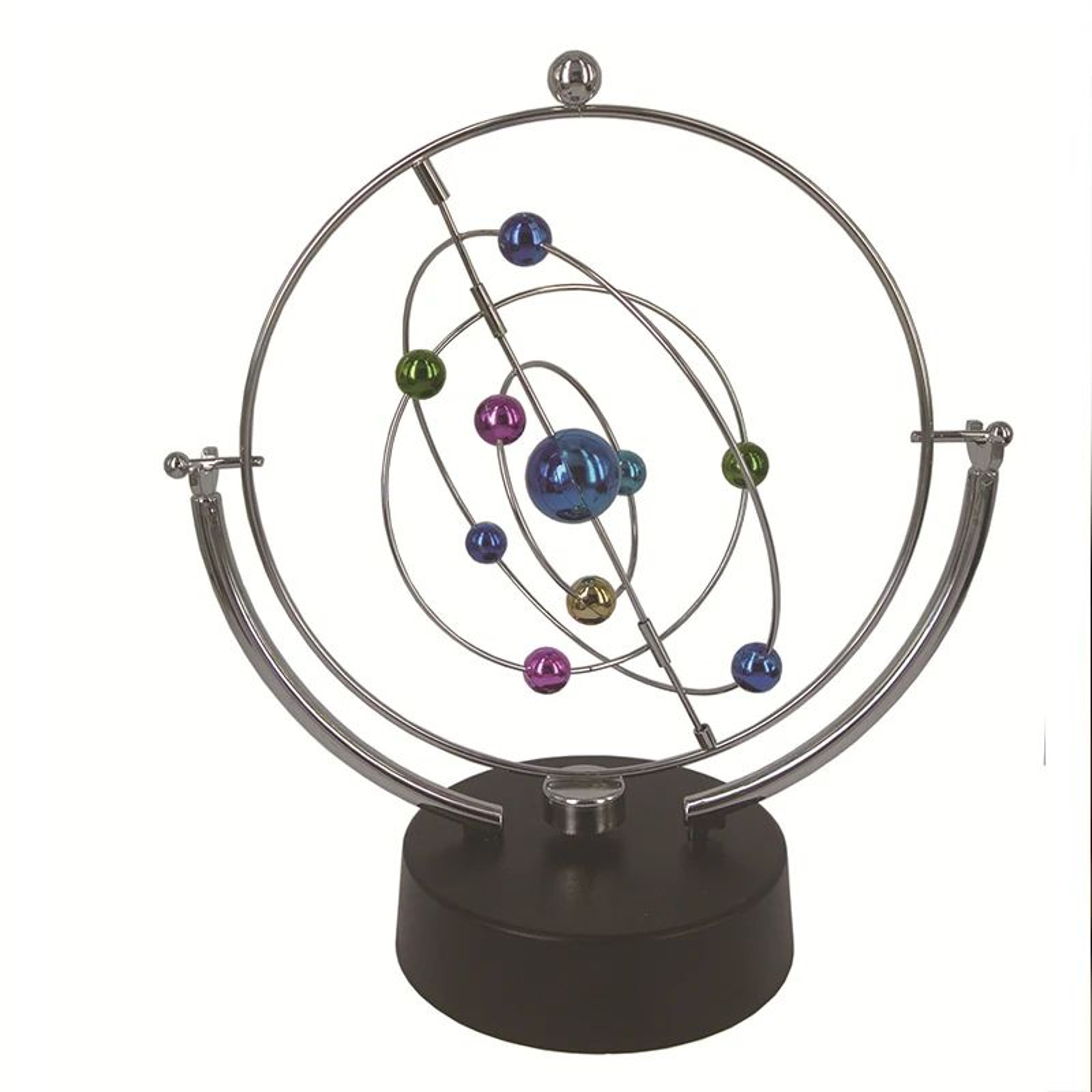 Perpetual Motion Desk Toy  Kinetic Pendulum Celestial Globe Decor 1