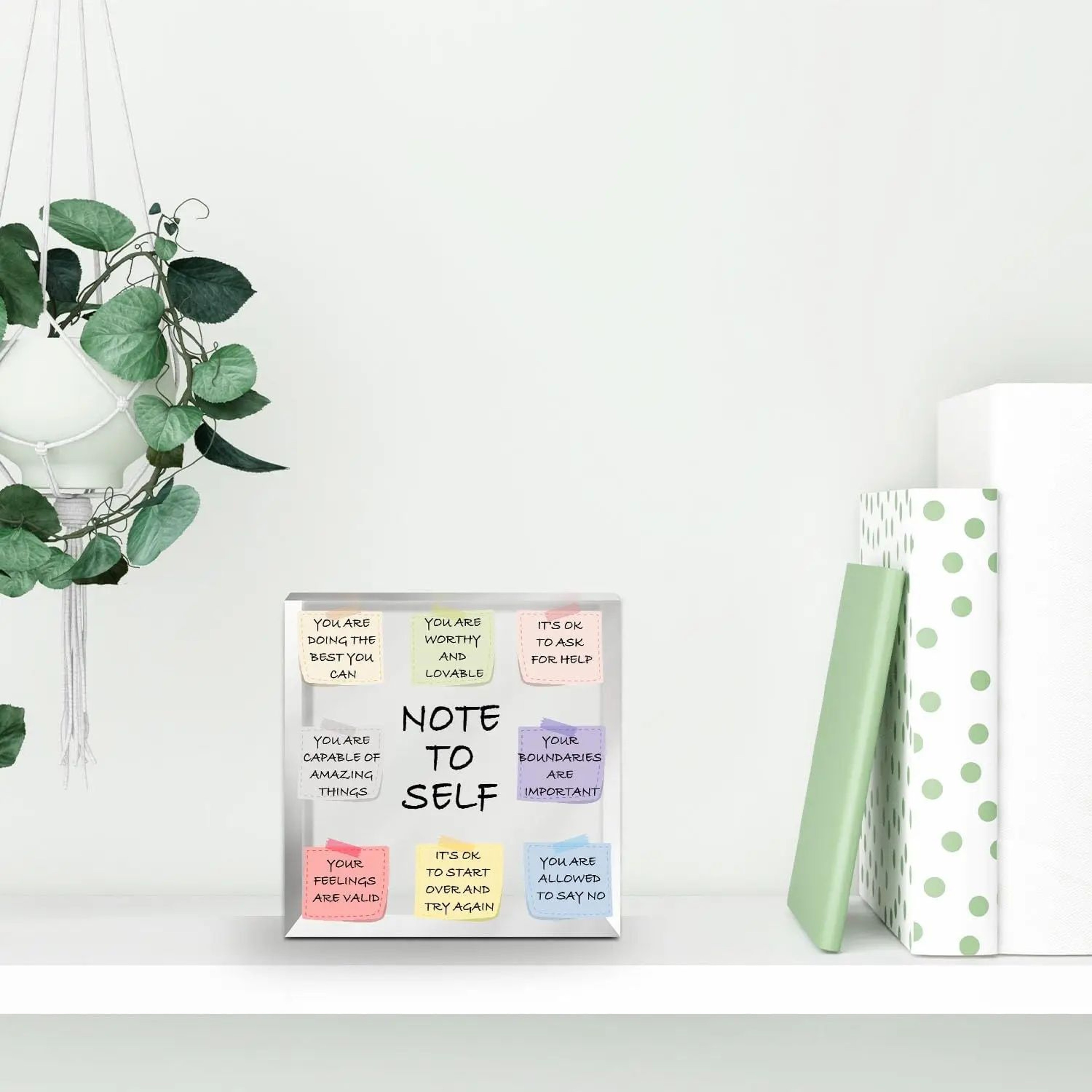 Mental Health Gifts Acrylic Desk Sign For Therapist Office Decor And Psychology Gifts 5