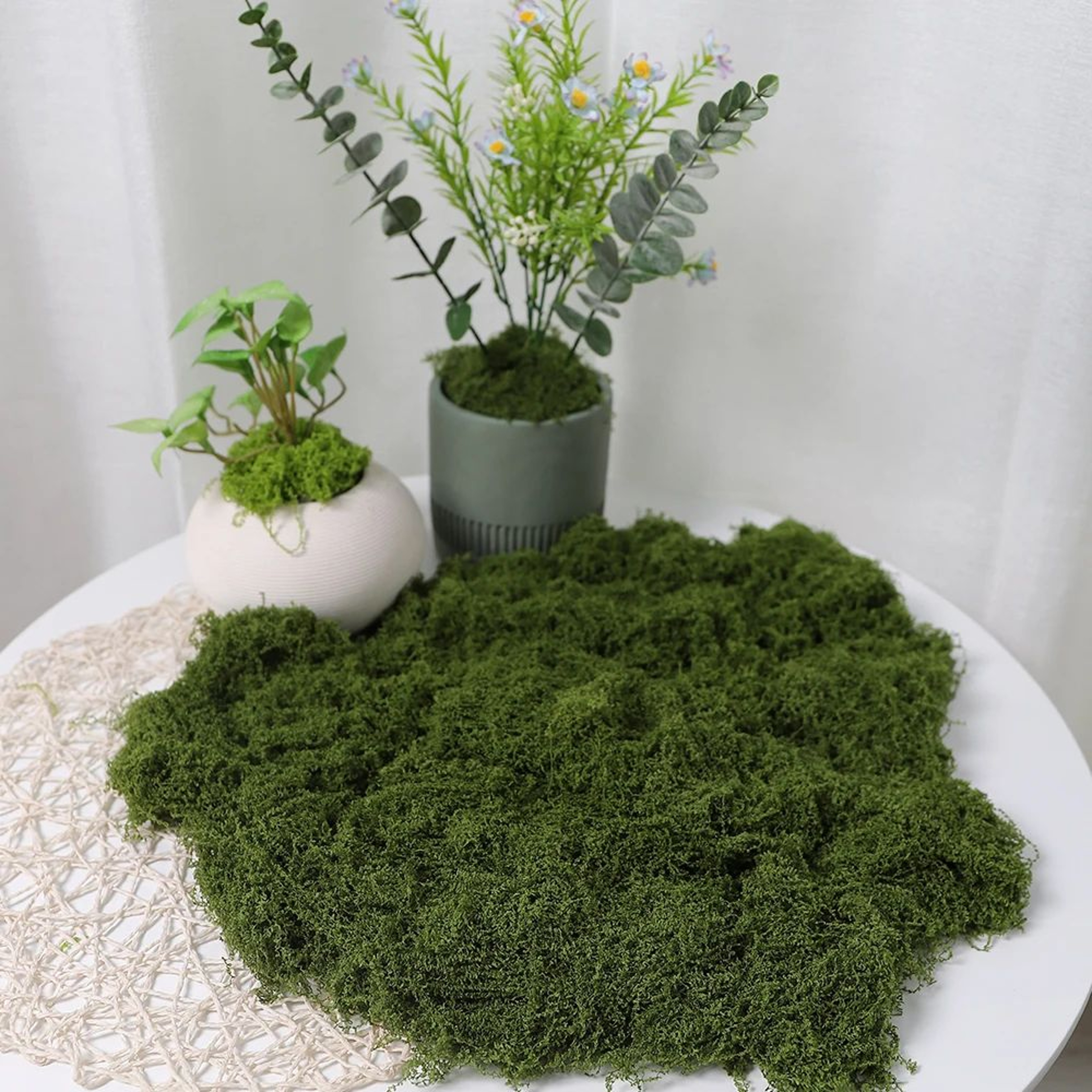 Premium Artificial Moss For Crafts  Decor  Lush Green Fake Moss For DIY Projects  Landscaping 10